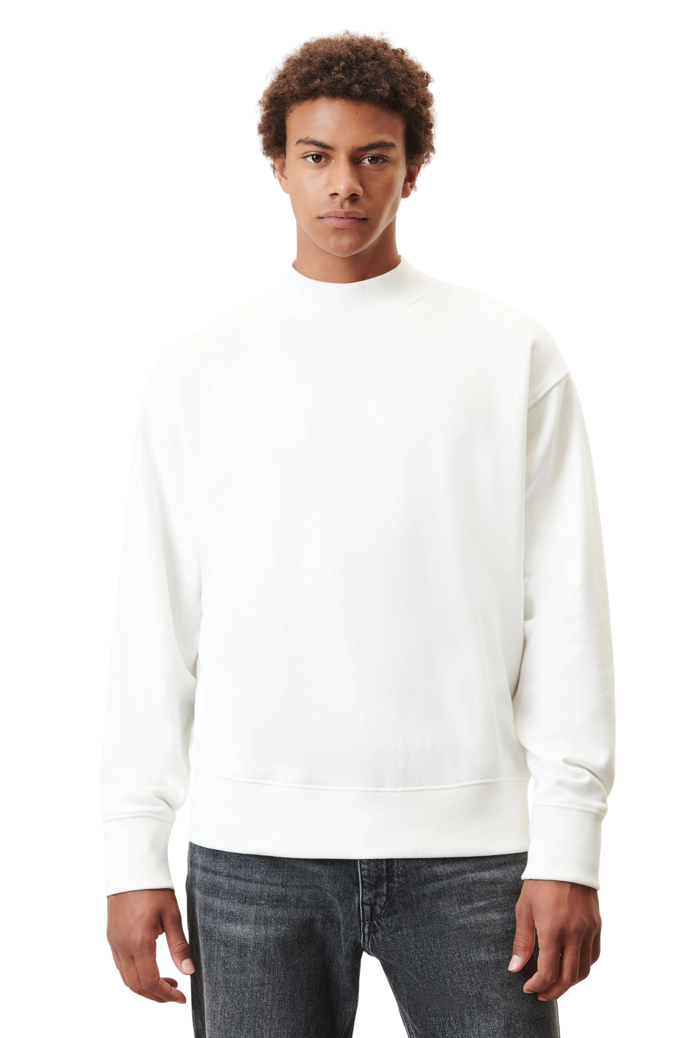 OLIAS - Sweatshirt in French Terry - men - off white - Frontansicht