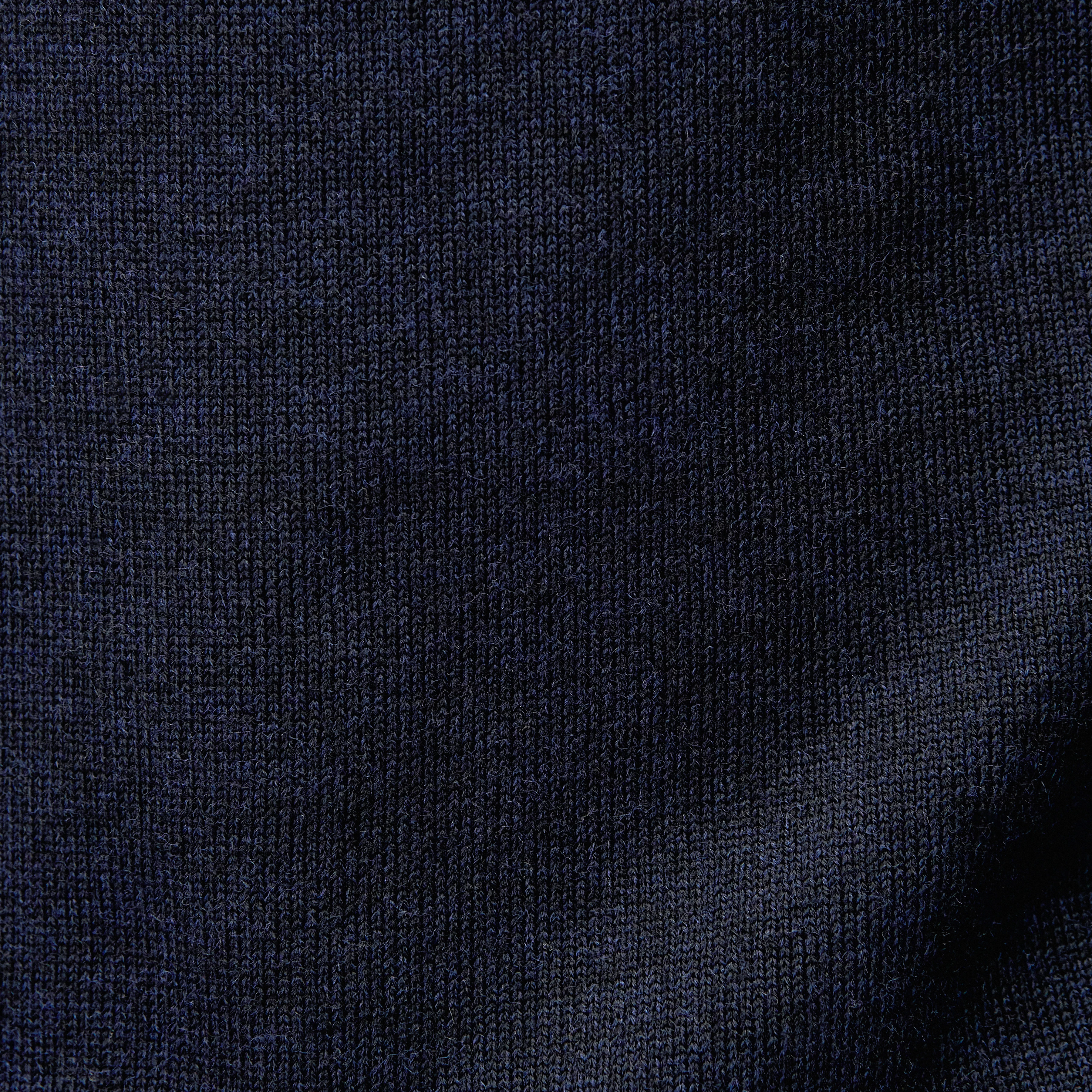 ARWON - Getailleerde coltrui van merinowol - heren - blauw - Materialbild (B2C)