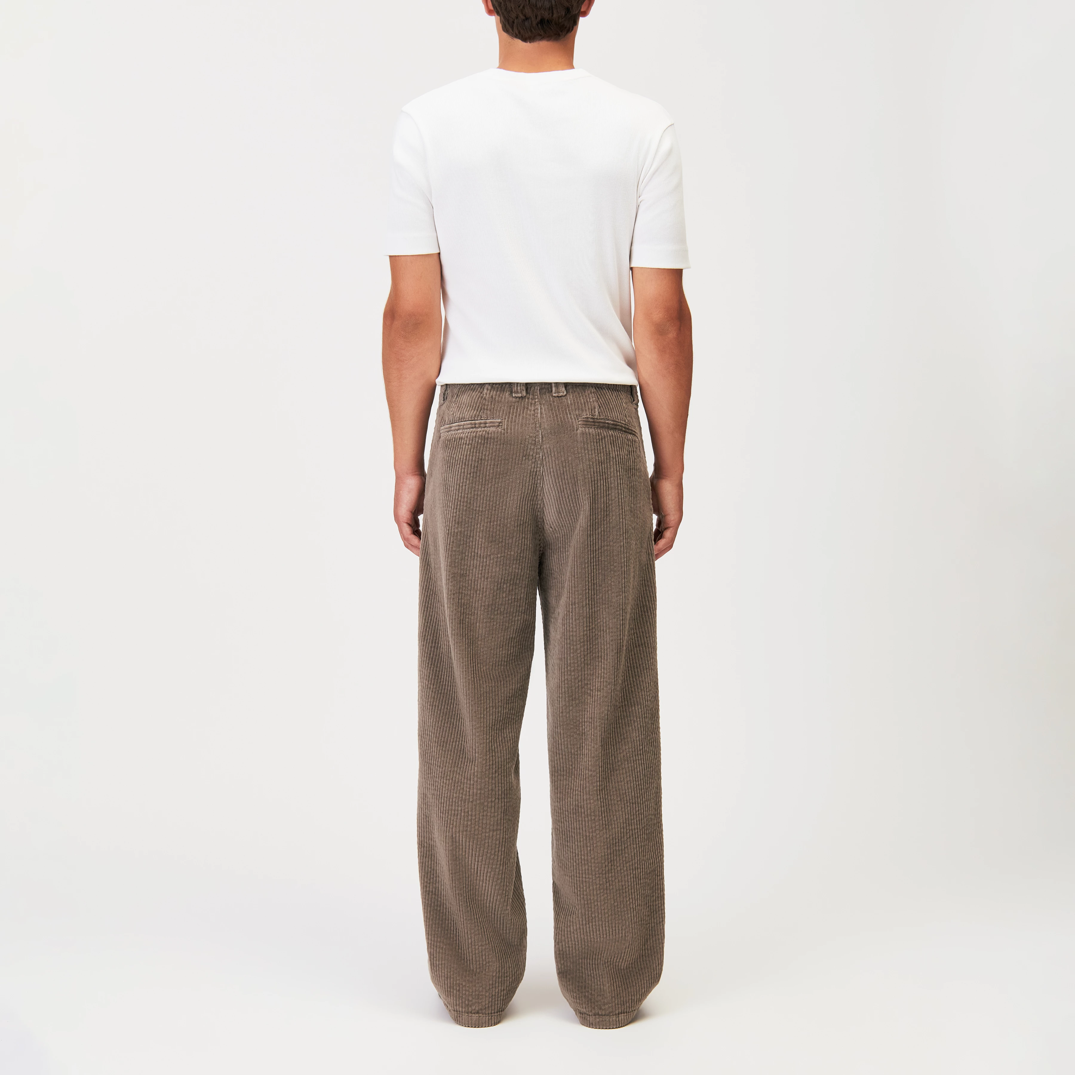 DACOMA - Casual Hose in Baumwolle - Herren - braun - Rückansicht