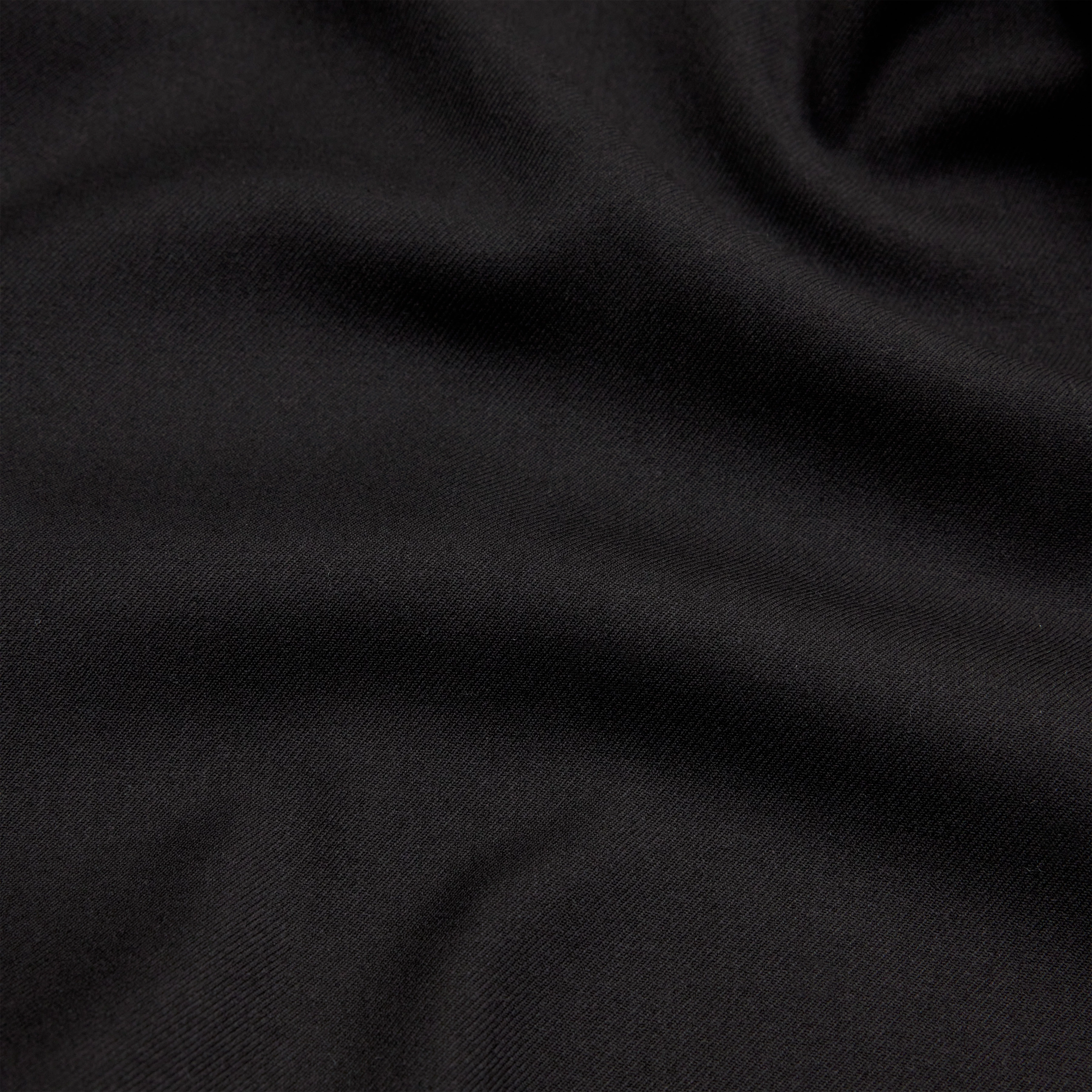 DESK - Hose mit Barrel-Leg in softem Flanell - Damen - schwarz - Materialbild (B2C)