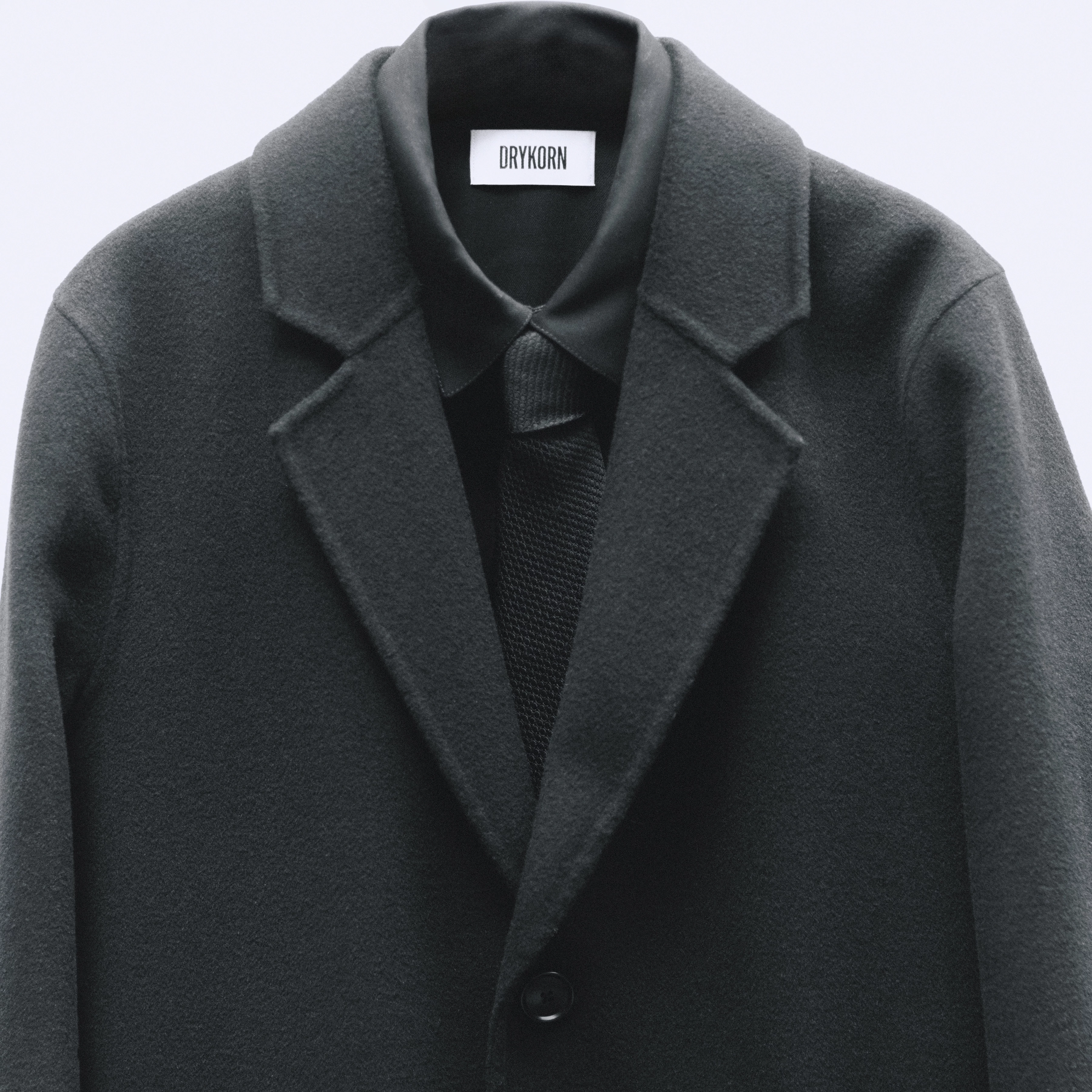 SKOLAN - Classic blazer coat in double-faced wool - men - Natural Aluminium