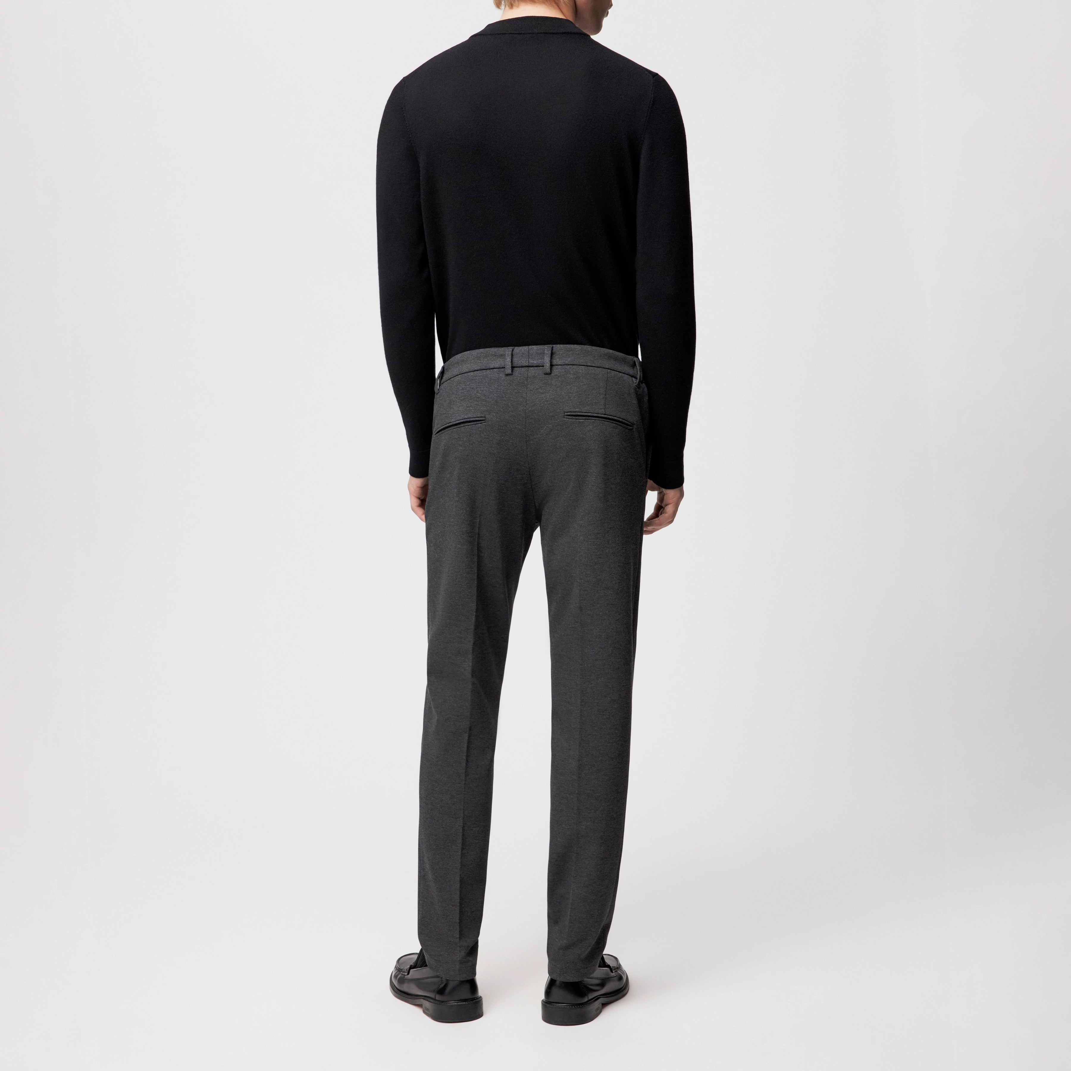 AJEND - Konfektionierte Hose in Jersey - Herren - grau - Rückansicht