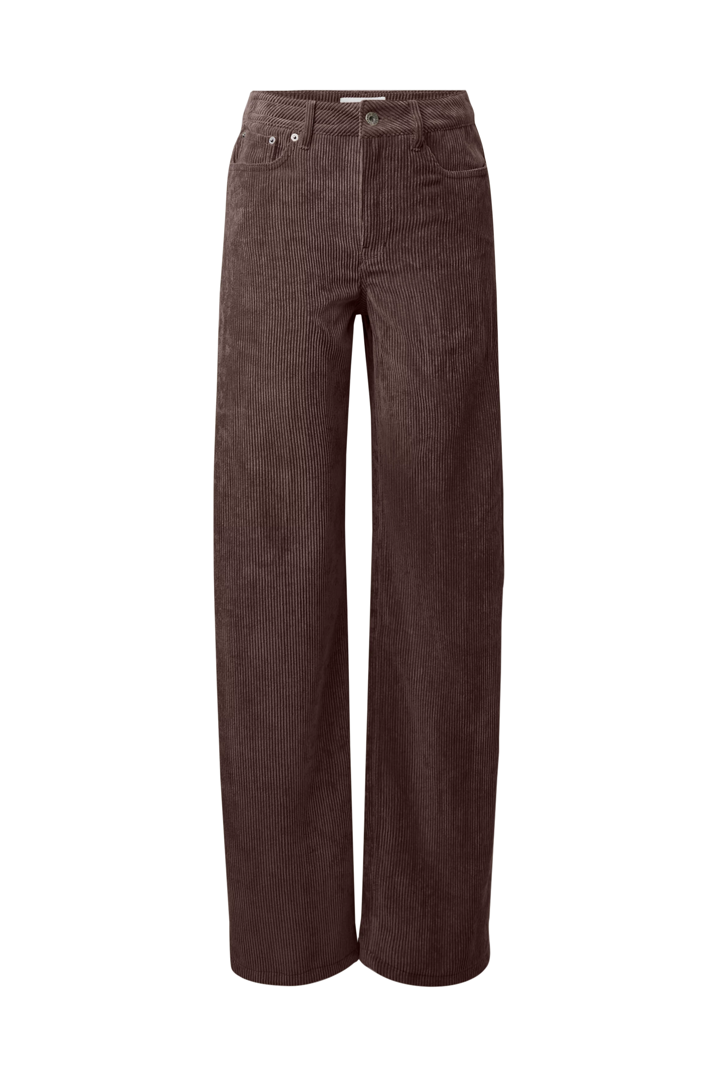 MEDLEY - Mid-Waist Jeans in Cord - Damen - braun - Freisteller Frontansicht