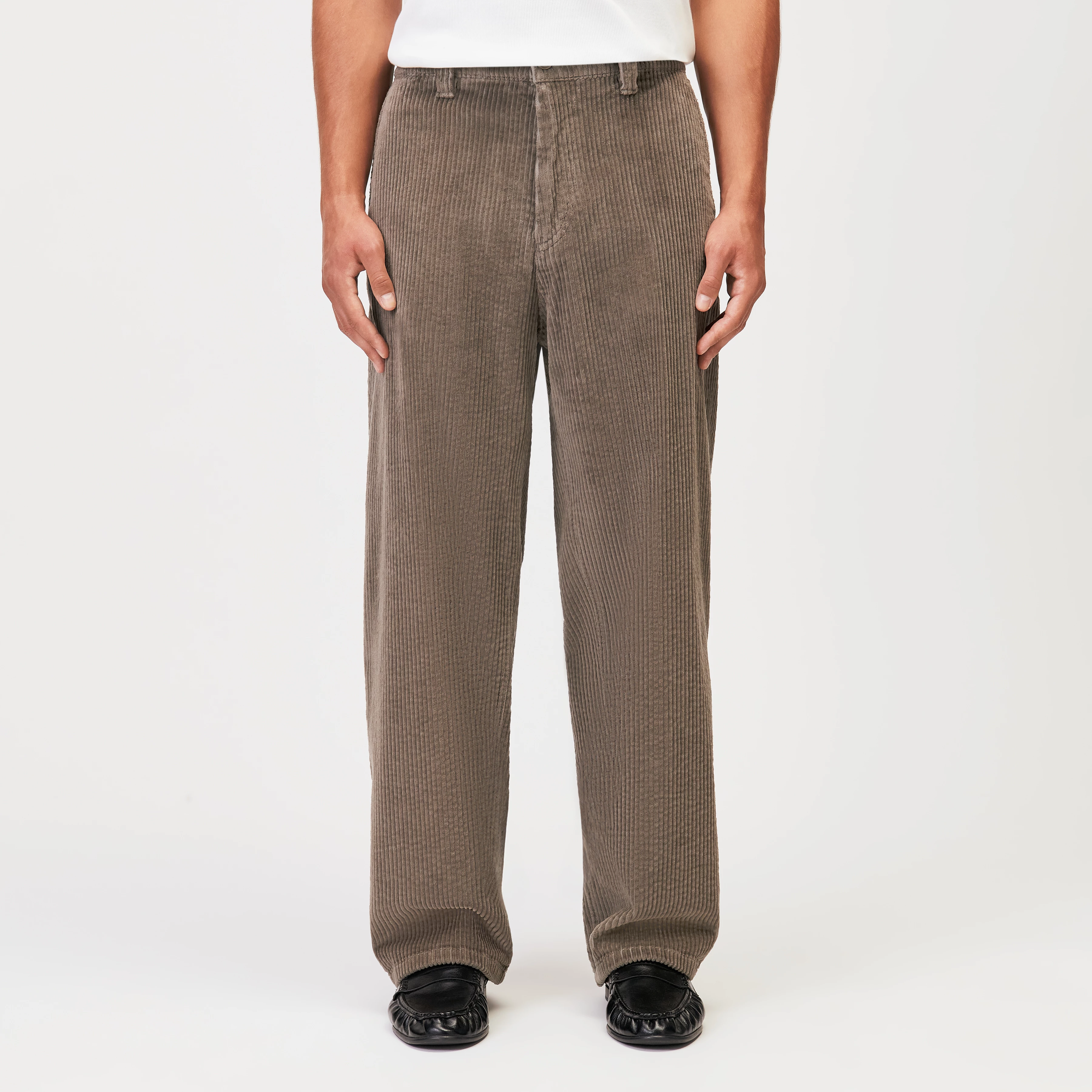 DACOMA - Casual Hose in Baumwolle - Herren - braun - Frontansicht