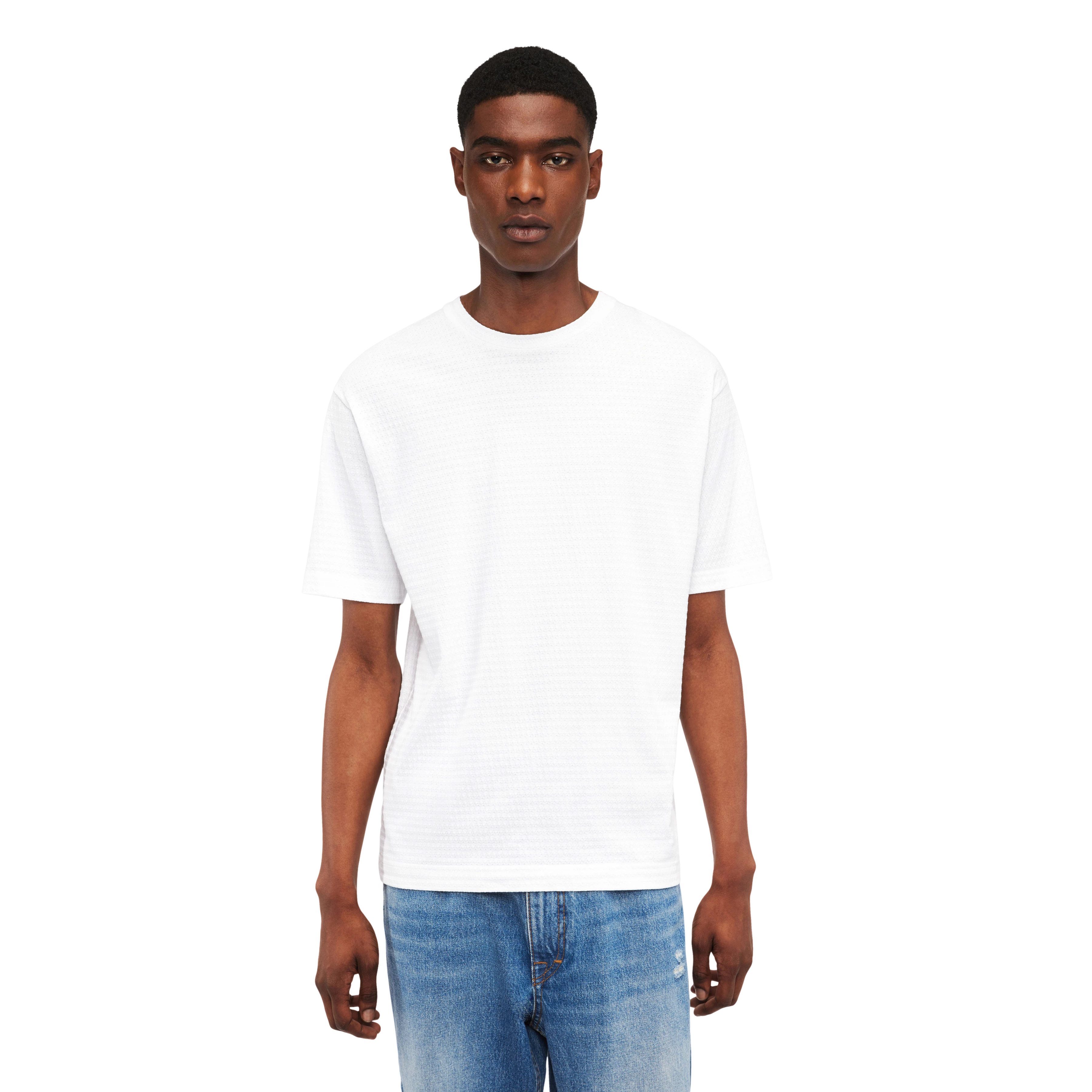 GILBERD - T-shirt in pure cotton - men - white - Frontansicht