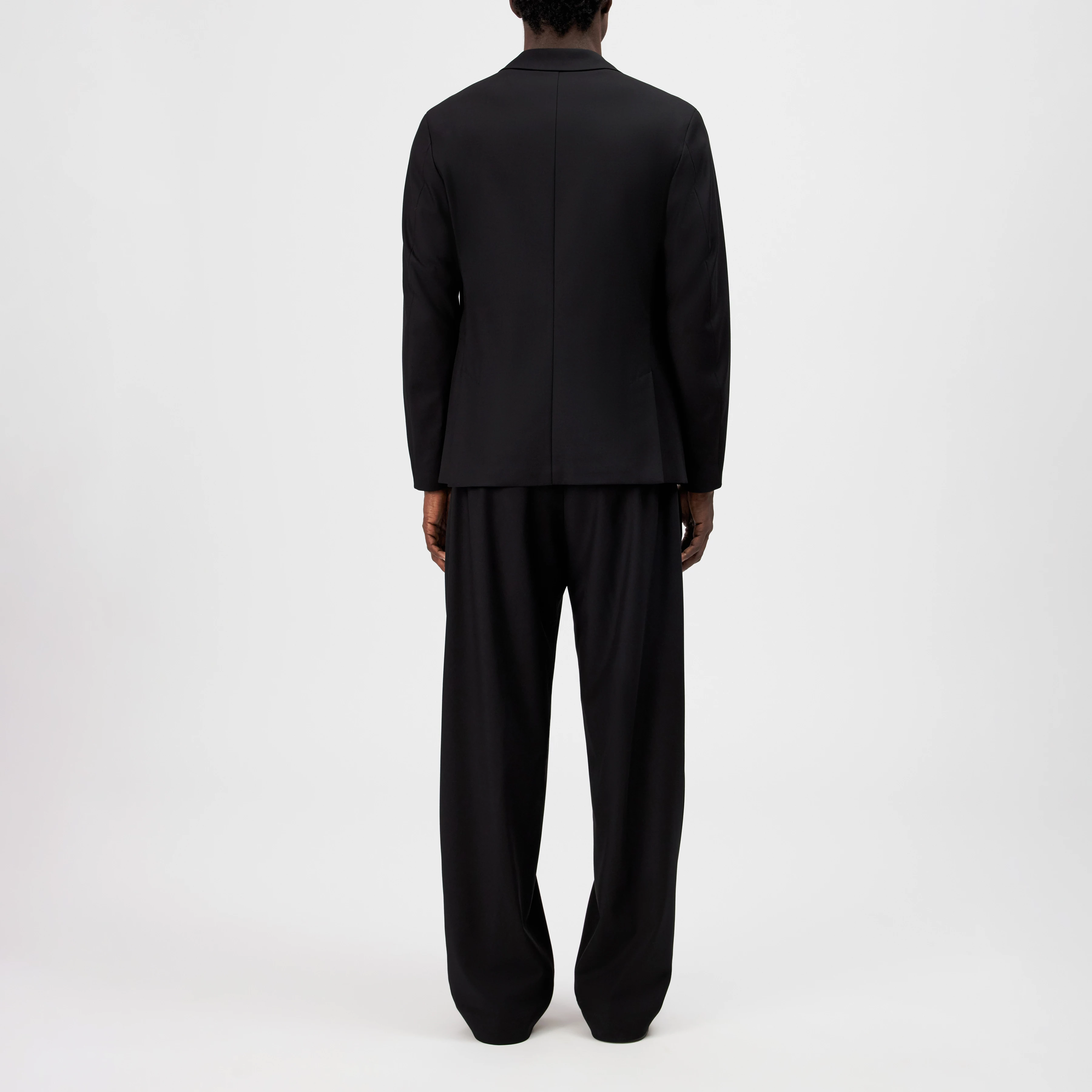 CATORY_B - Regular fit blazer in wool blend - men - black - Rückansicht