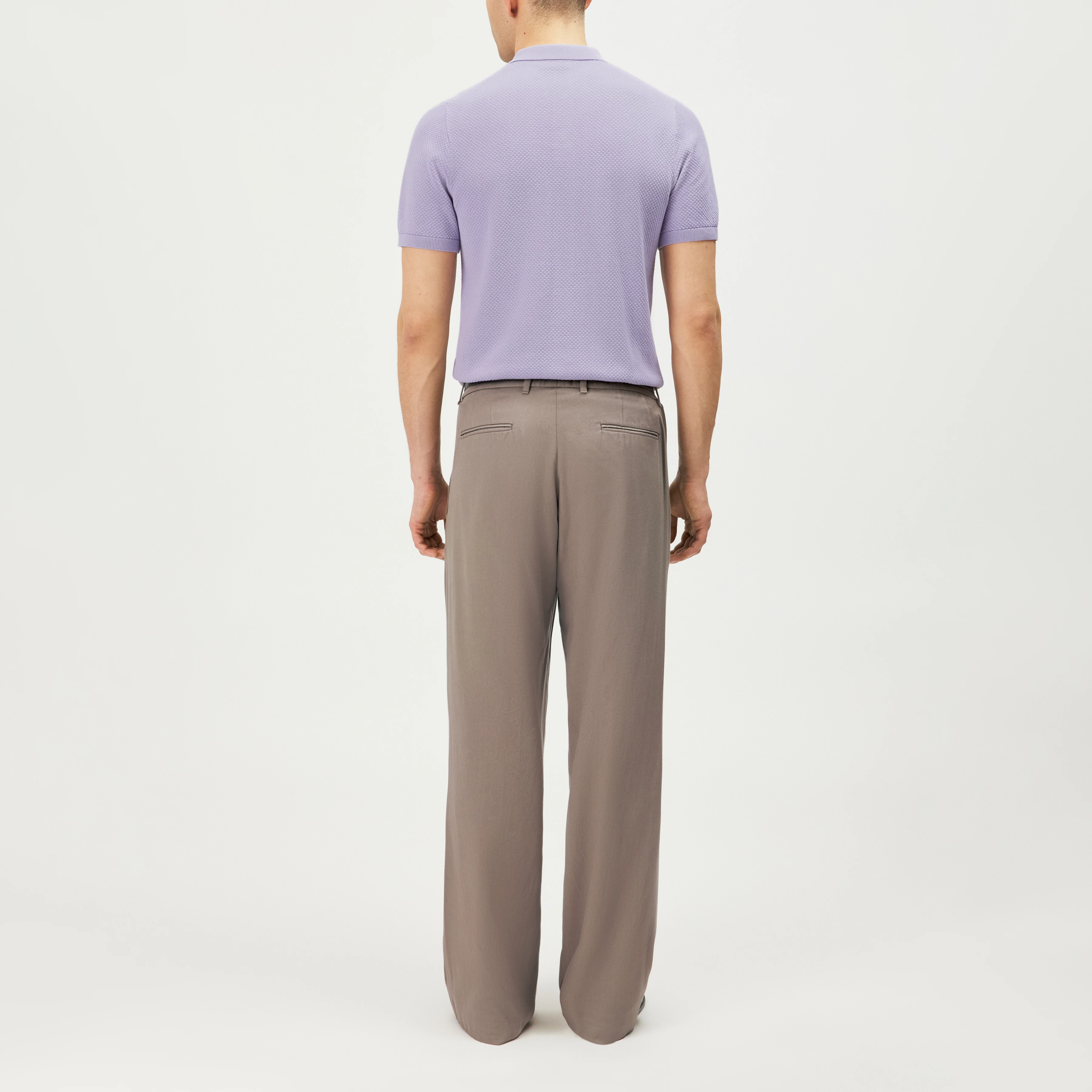 TRITON - Polo en coton - men - violet - Rückansicht