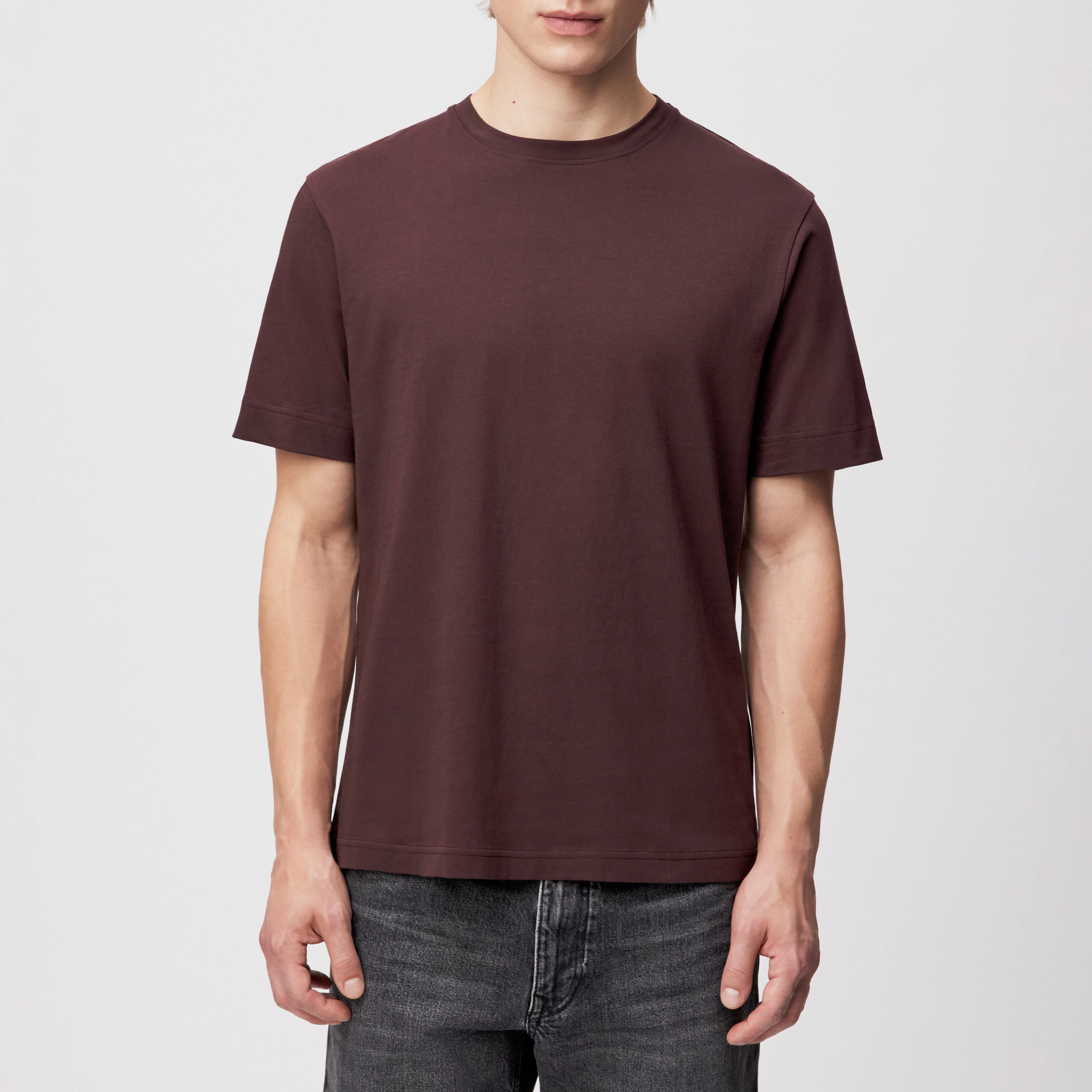 RAPHAEL - T-Shirt in reiner Baumwolle - Herren - rot - Frontansicht