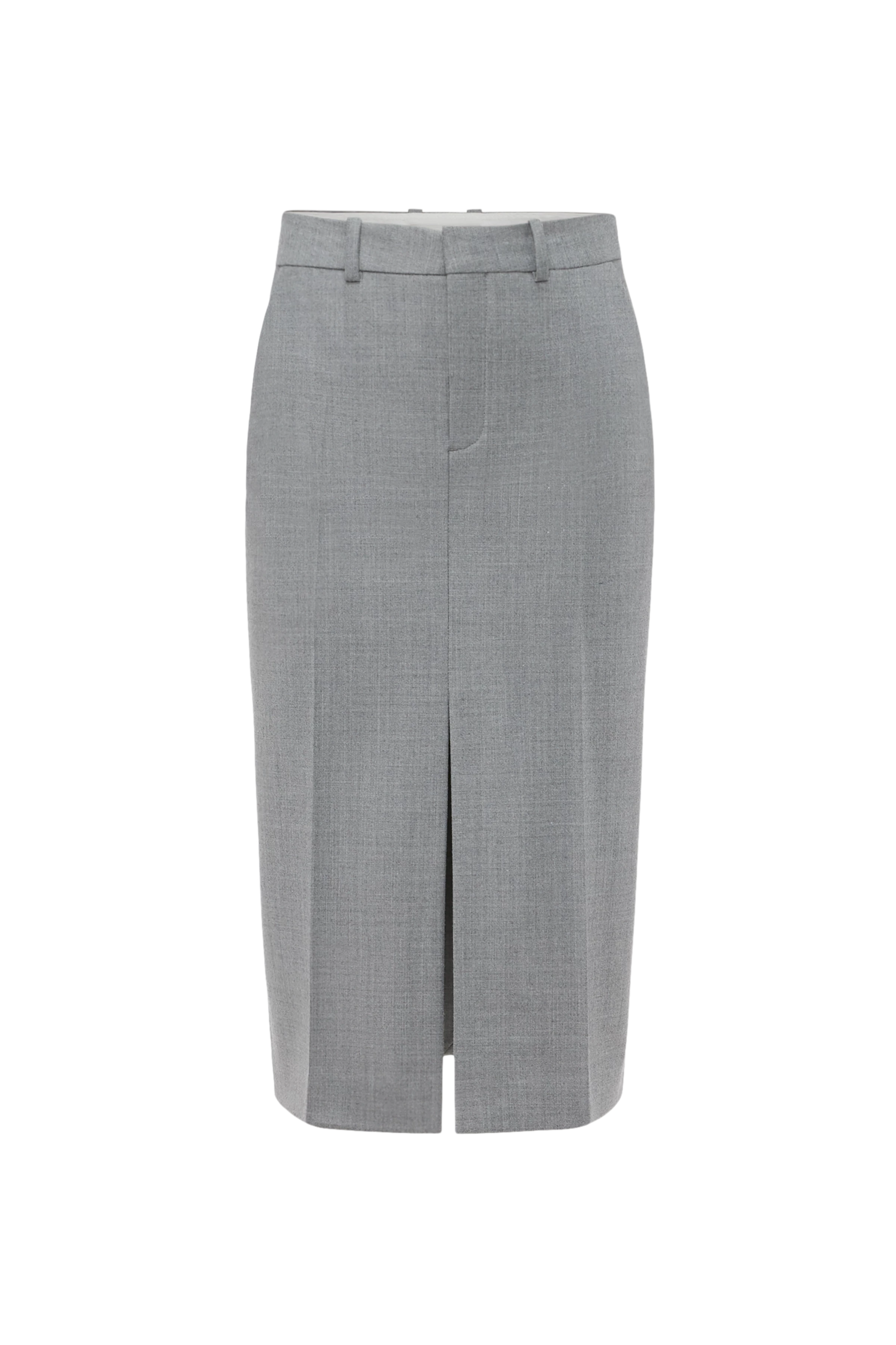 NJOLA - Hosenrock in Woll-Mix - Damen - grau - Freisteller Frontansicht