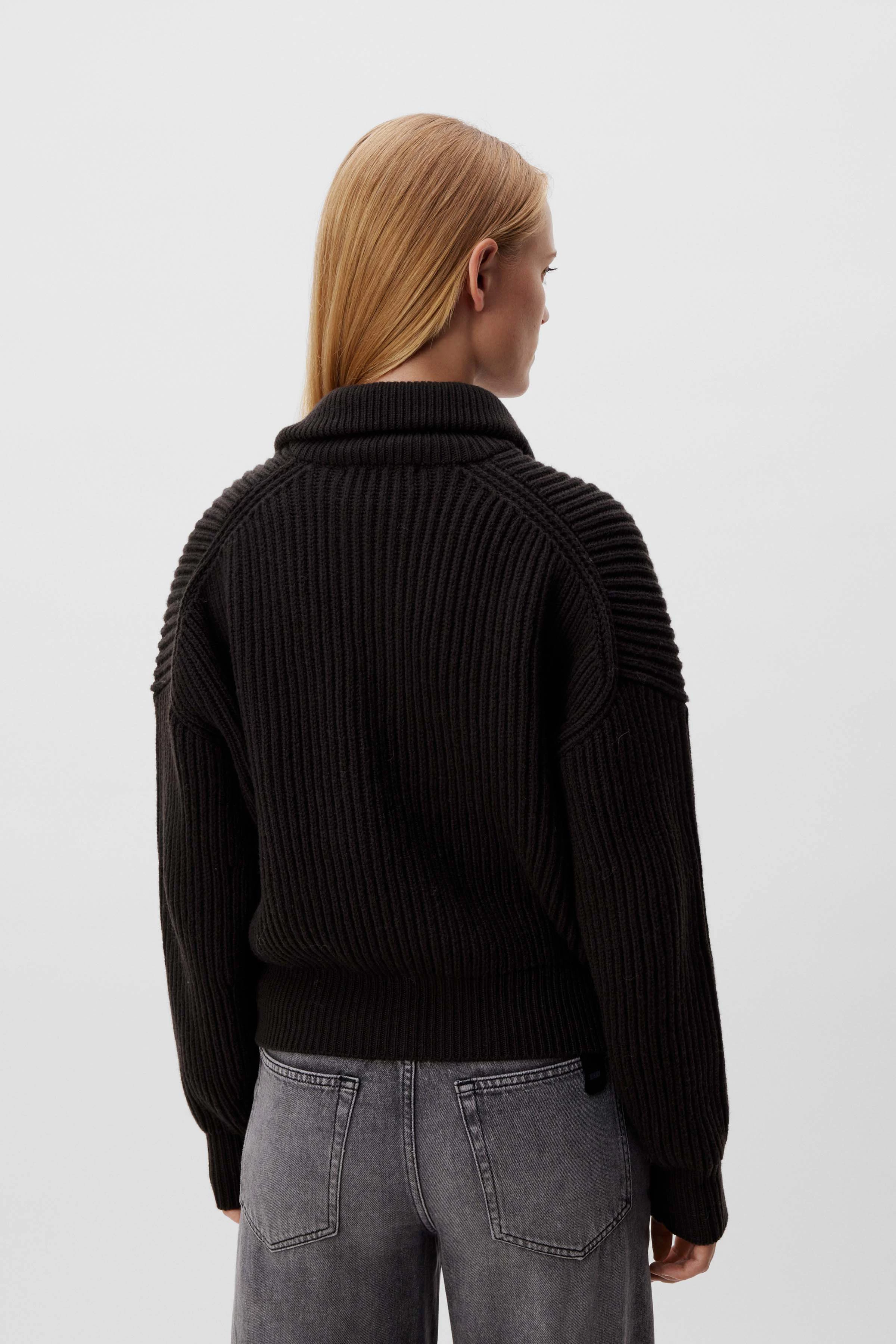 WILMI - cardigan in virgin wool - women - brown - Rückansicht