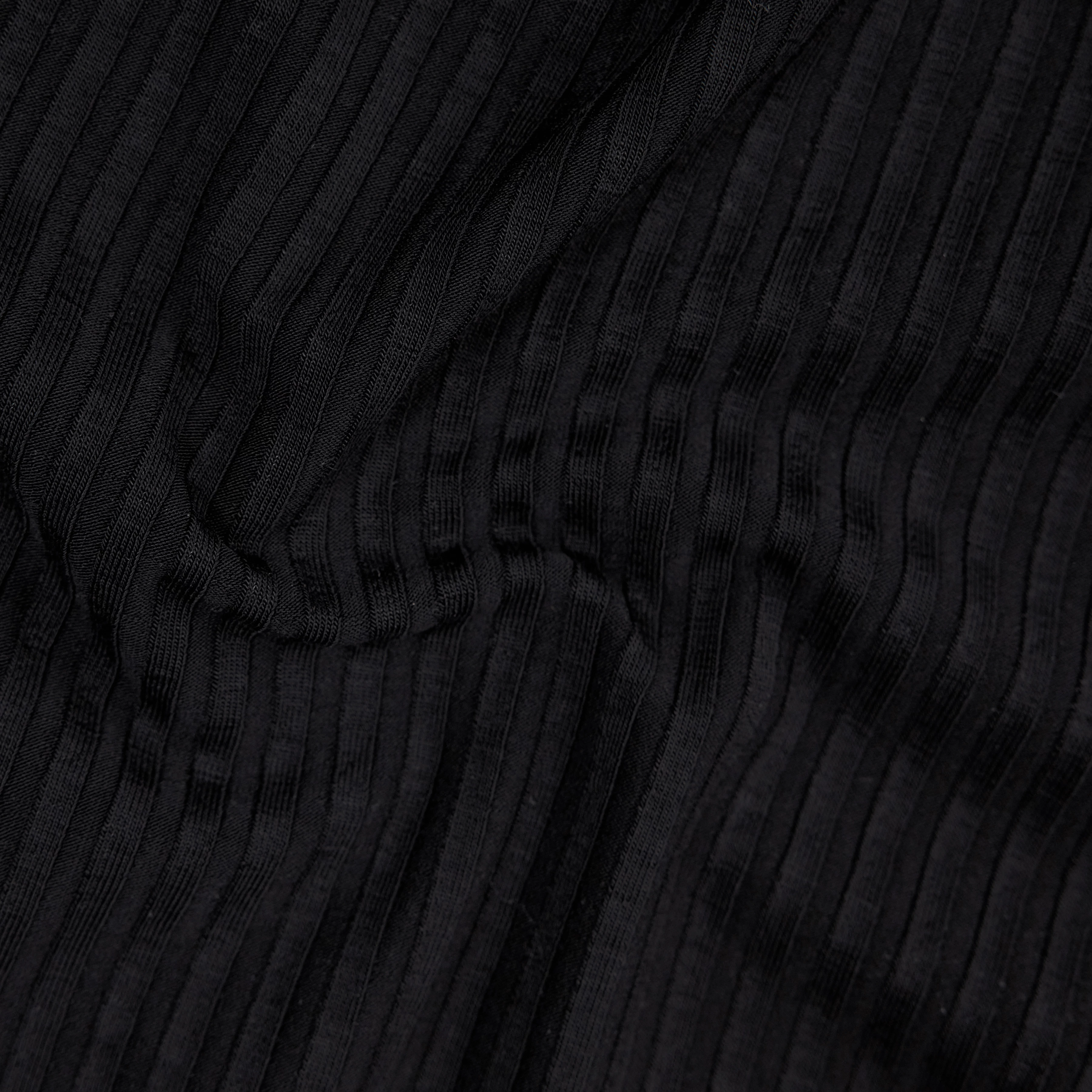 TAVIRA - Ribbed Jersey Tank Top - women - black - Materialbild (B2C)