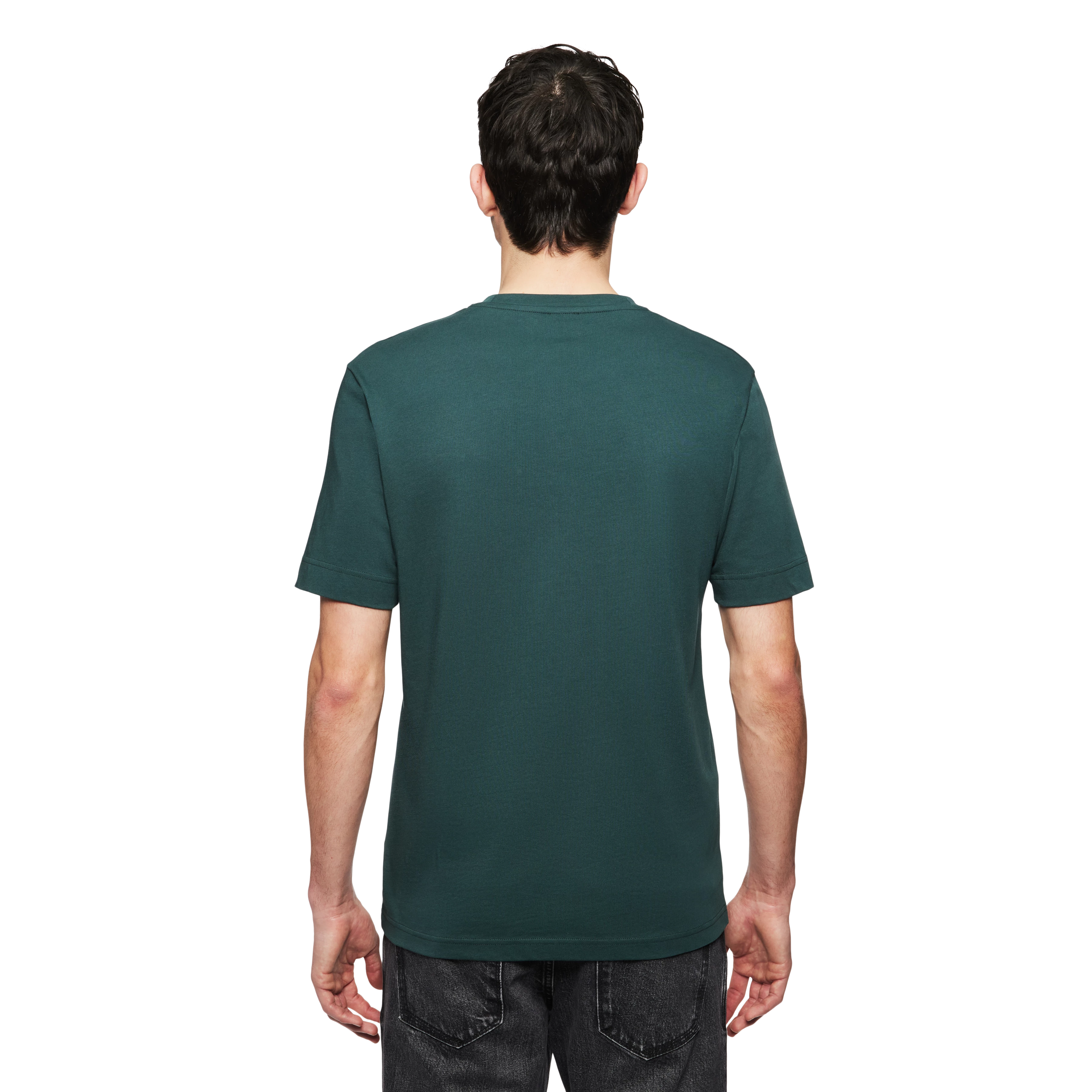 RAPHAEL - T-Shirt in reiner Baumwolle - Herren - grün - Rückansicht