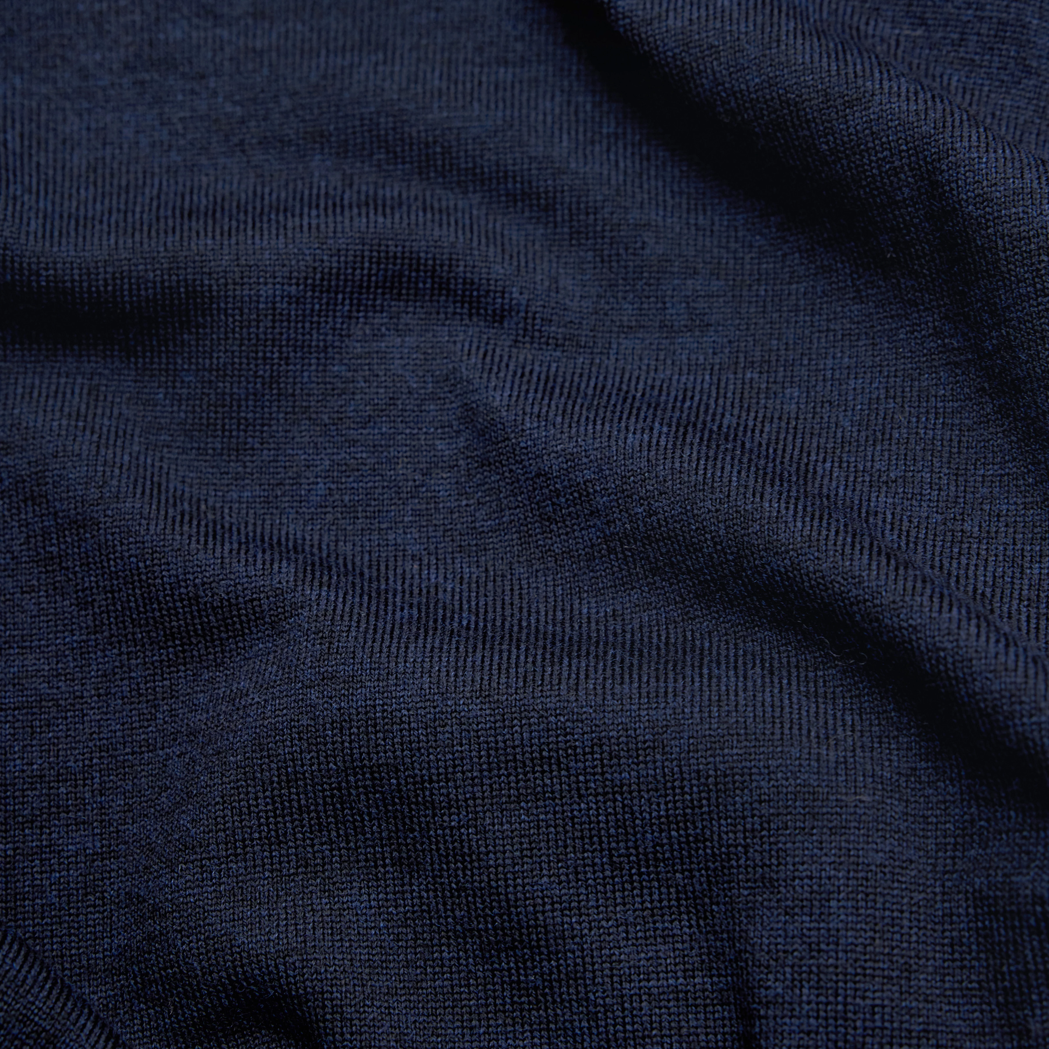 ANTONIO - Strickjacke in 100% Merinowolle - Herren - blau - Materialbild (B2C)