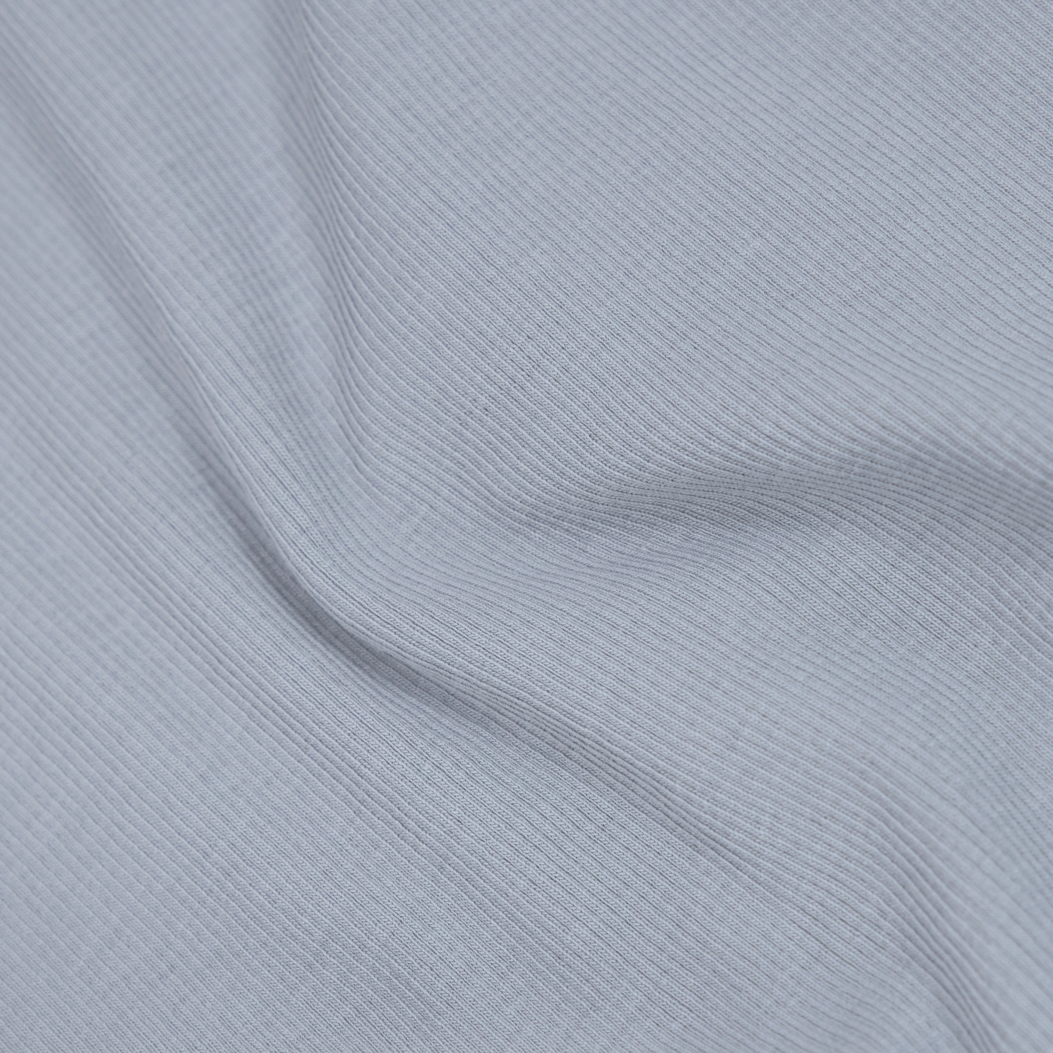 KOALE - Schmales T-Shirt in Baumwoll-Rippe - Damen - blau - Materialbild (B2C)