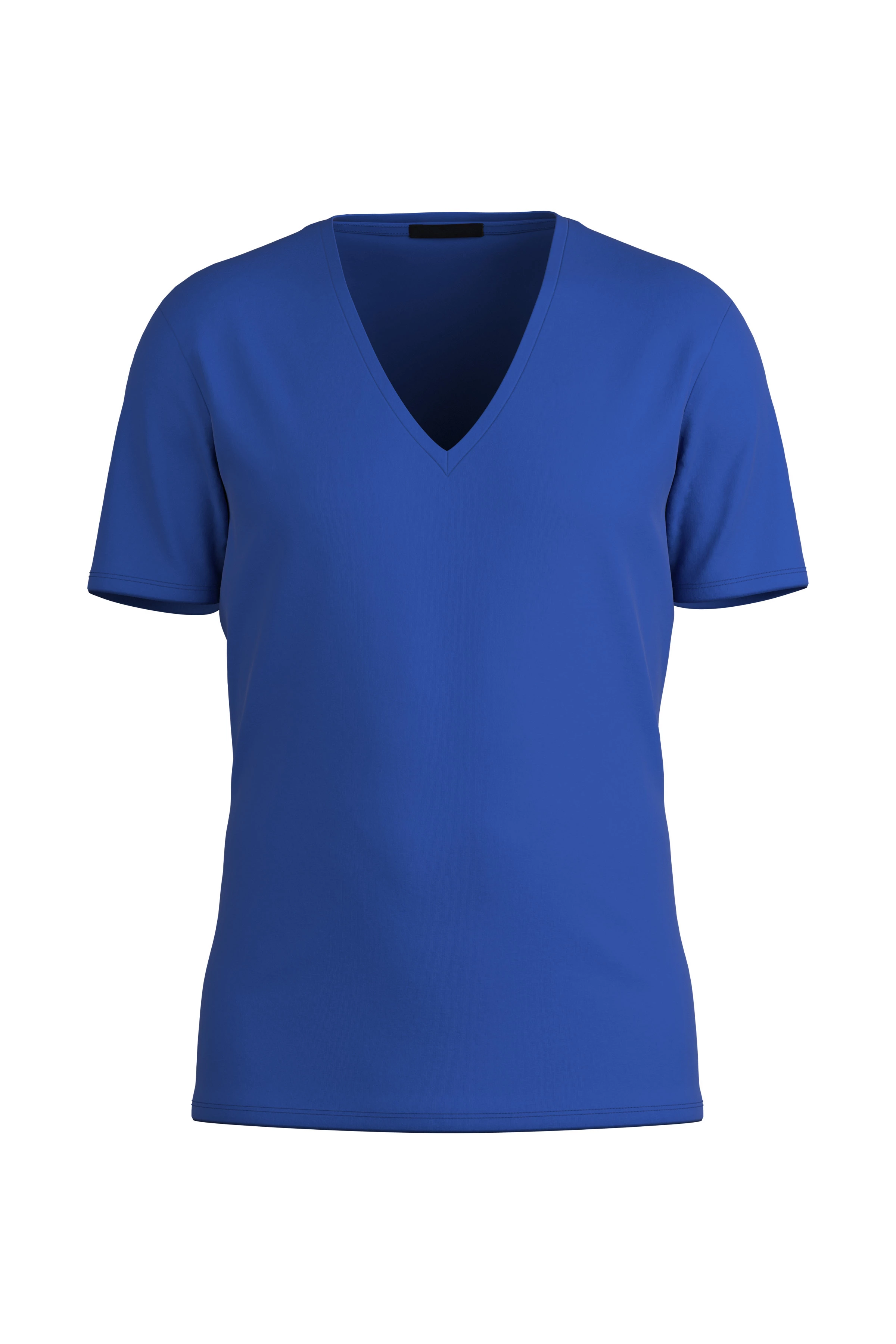 QUENTIN - clean cotton t-shirt - men - blue - Freisteller Frontansicht