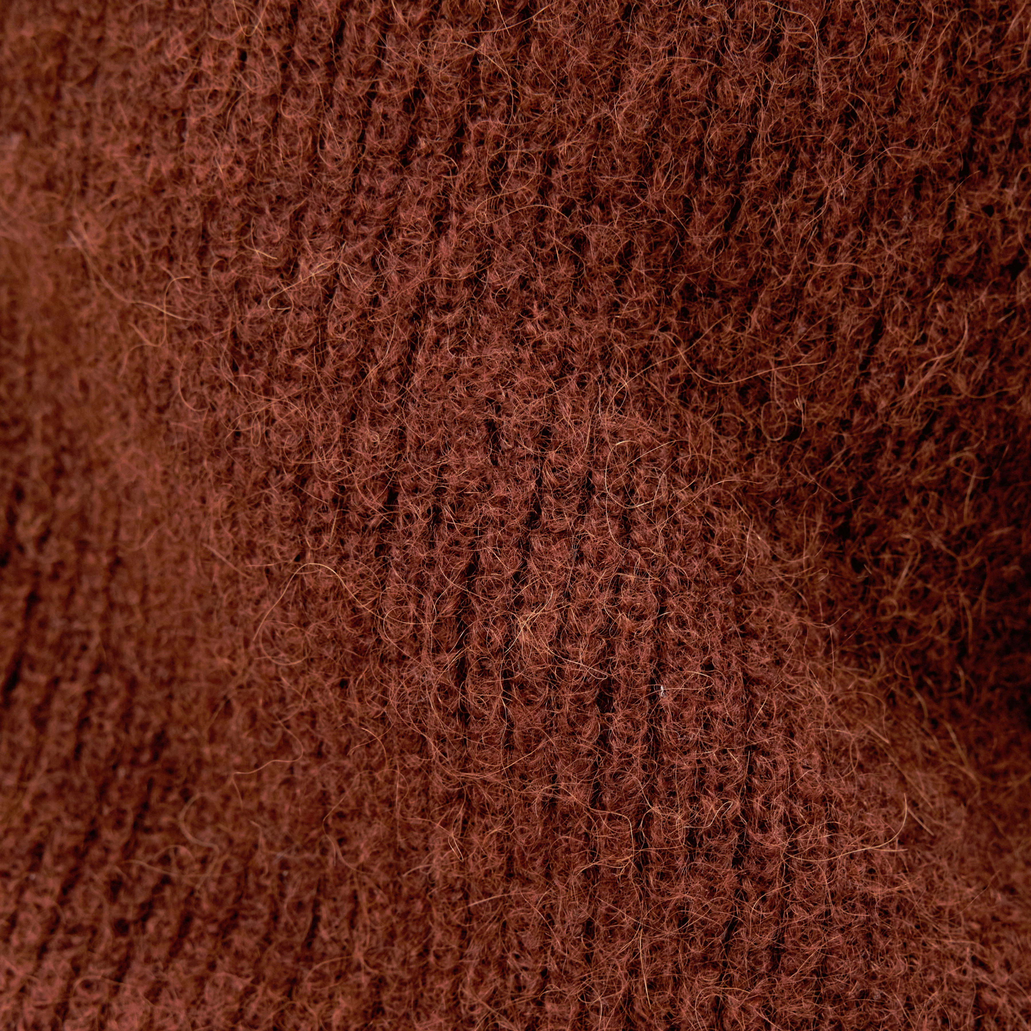 GERTIJA_2 - Alpaca-blend V-neck cardigan - women - brown - Materialbild (B2C)