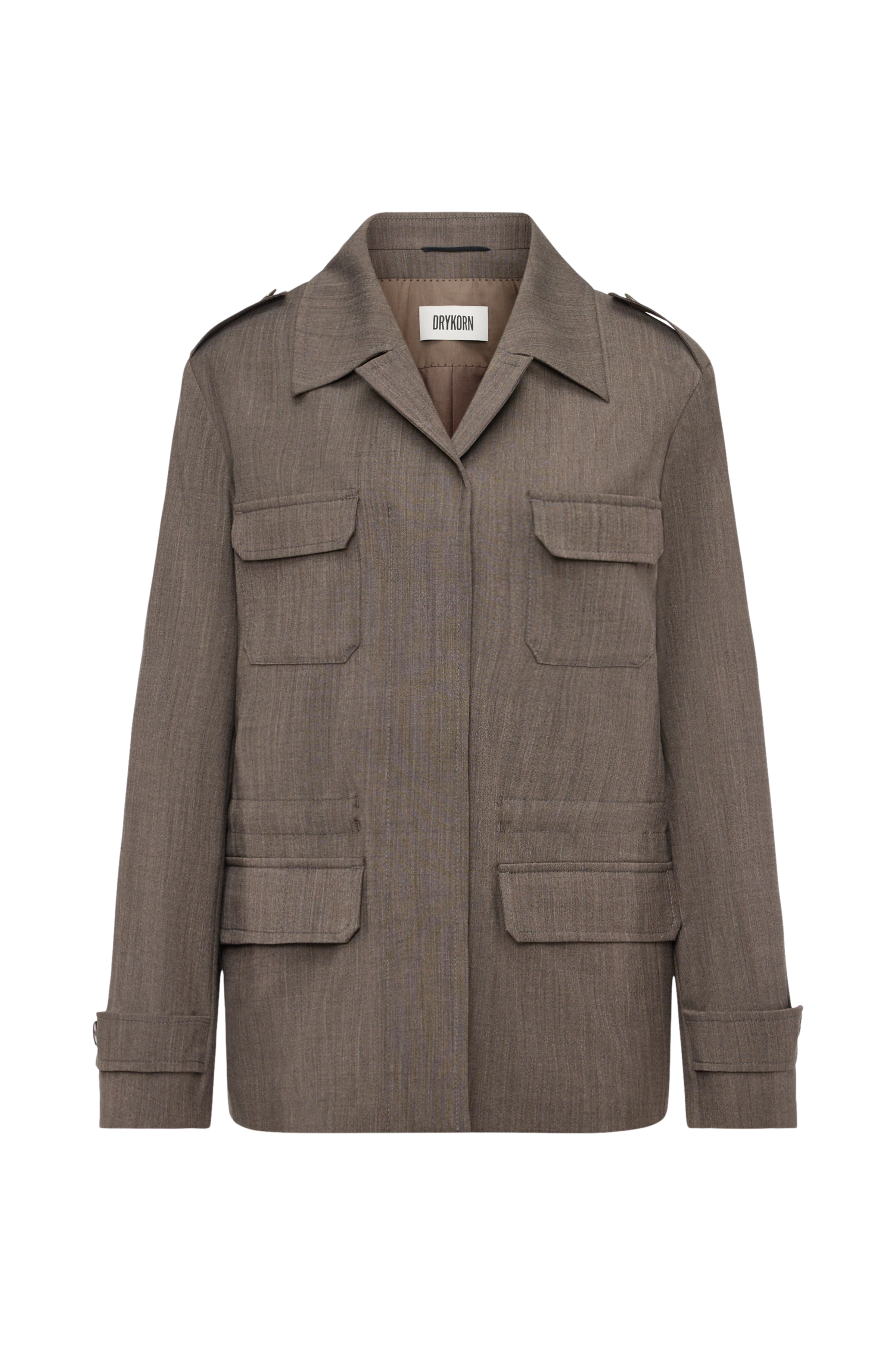 BODNEY - Field Jacket in Bi-Stretch - Damen - braun - Freisteller Frontansicht