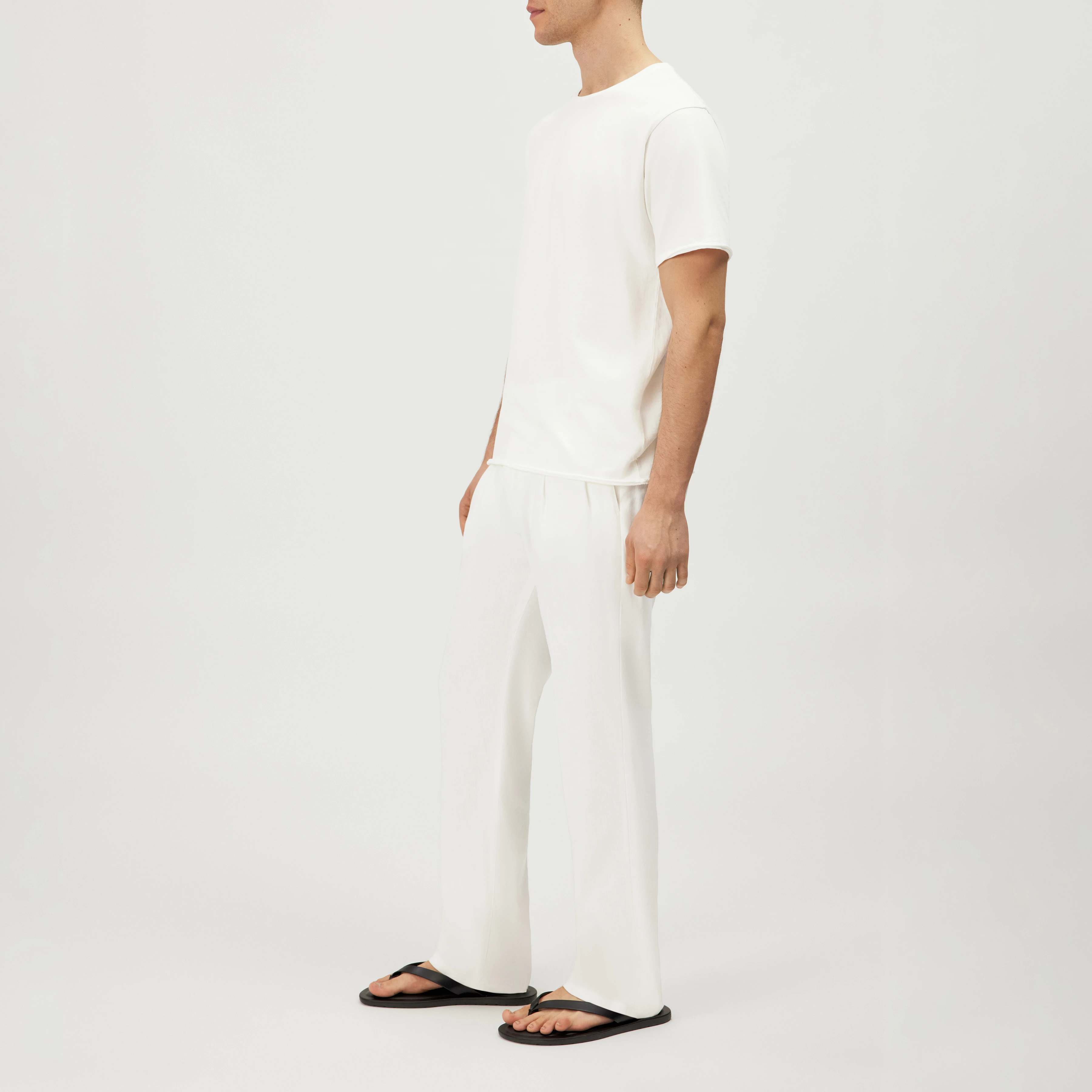 KENDRICK_2 - T-shirt in pure cotton - men - off white - Seitenansicht