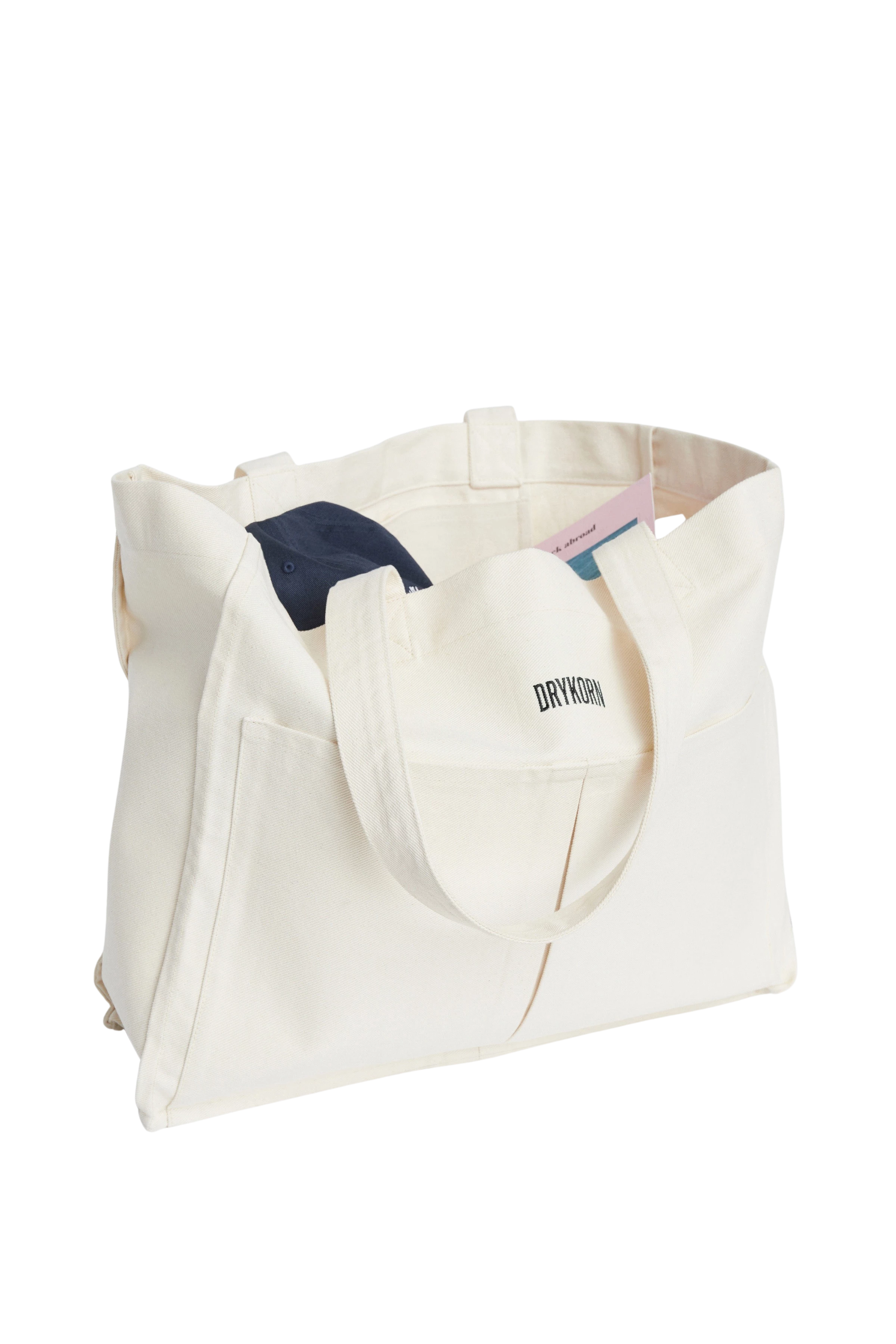 SECRET_DK - Tasche in Baumwolle - Unisex - off white - Freisteller Rückansicht