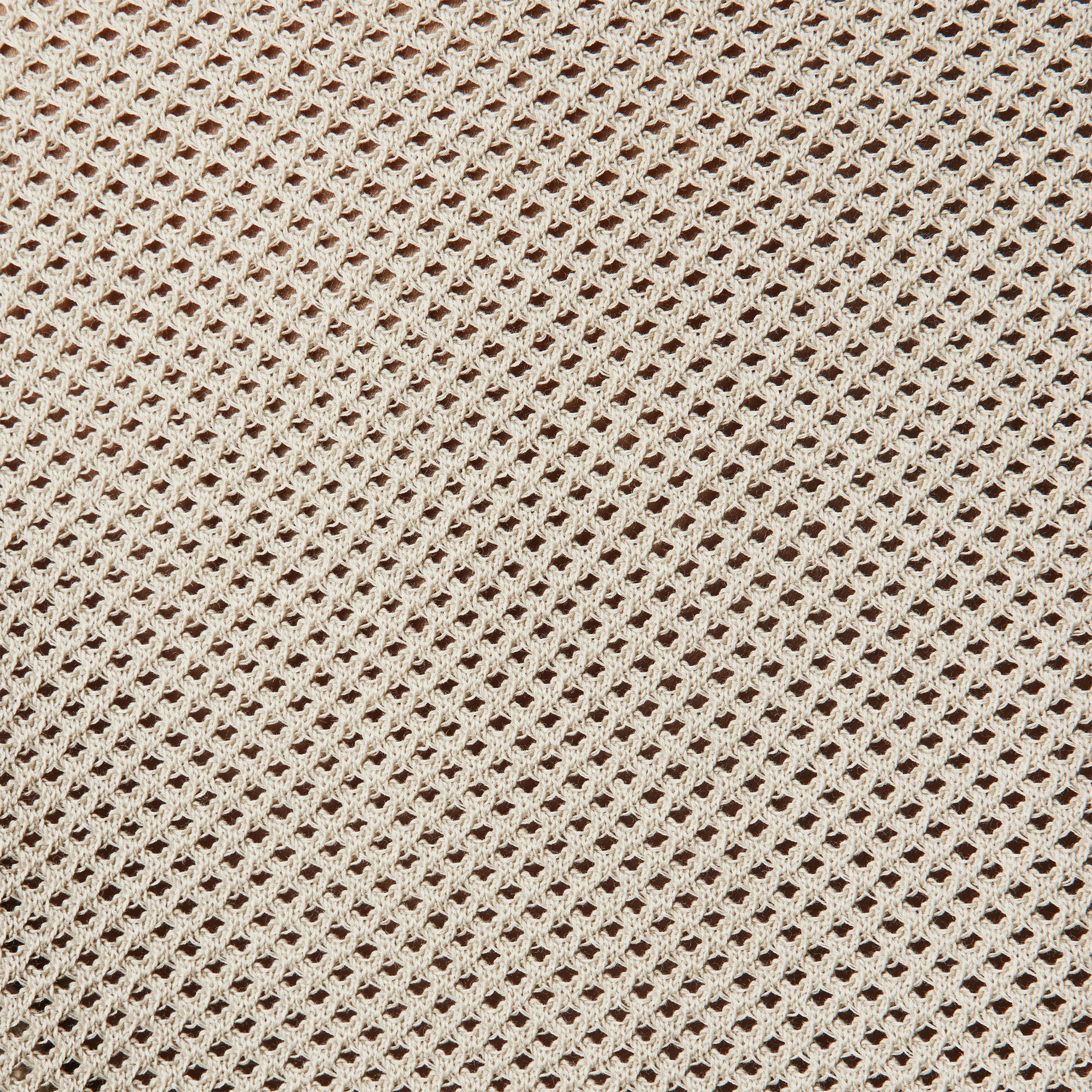 HEDWIDA - Sweater with V-neck in pure cotton - women - beige - Materialbild (B2C)