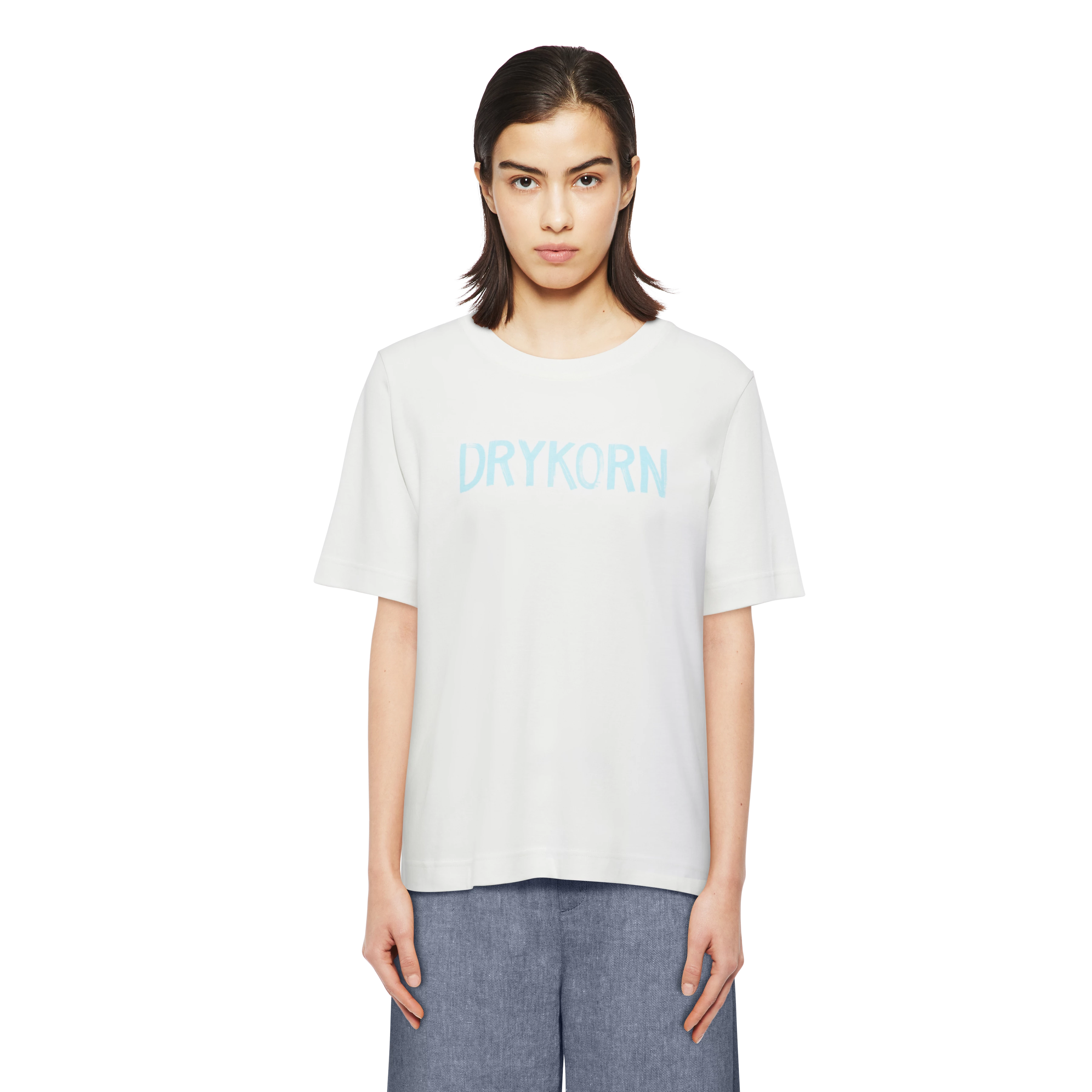 KIRANI_P2 - Supima cotton T-shirt - women - off white - Frontansicht