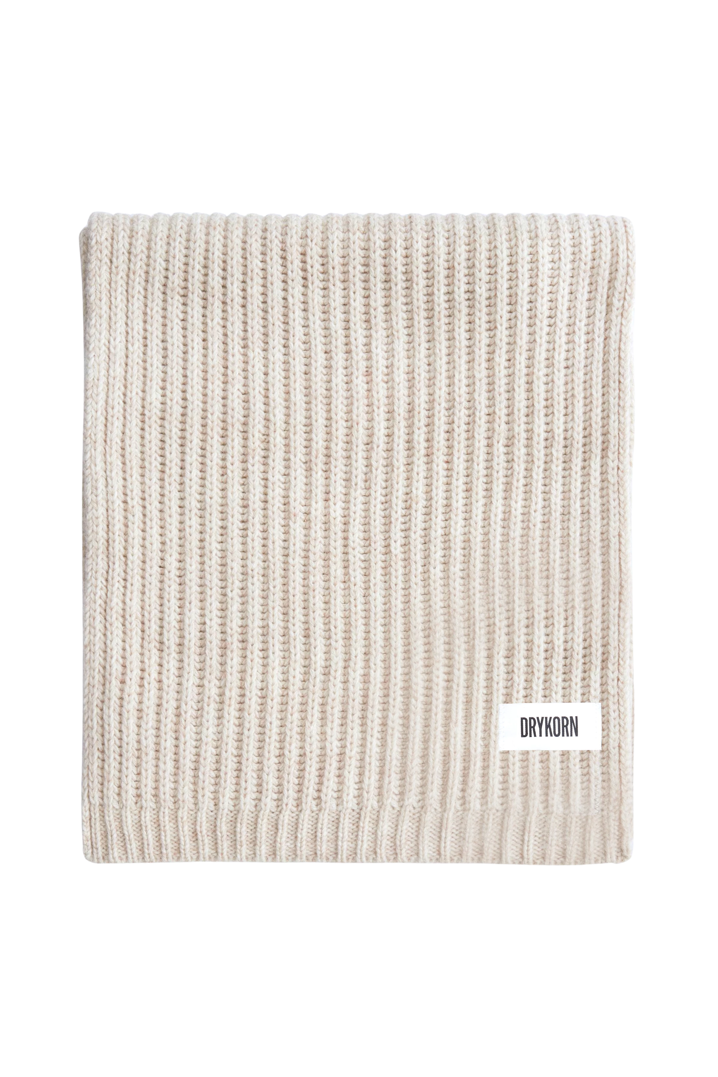 CRONICA_3 - Schal in Woll-Alpakamix - Unisex - beige - Freisteller Frontansicht