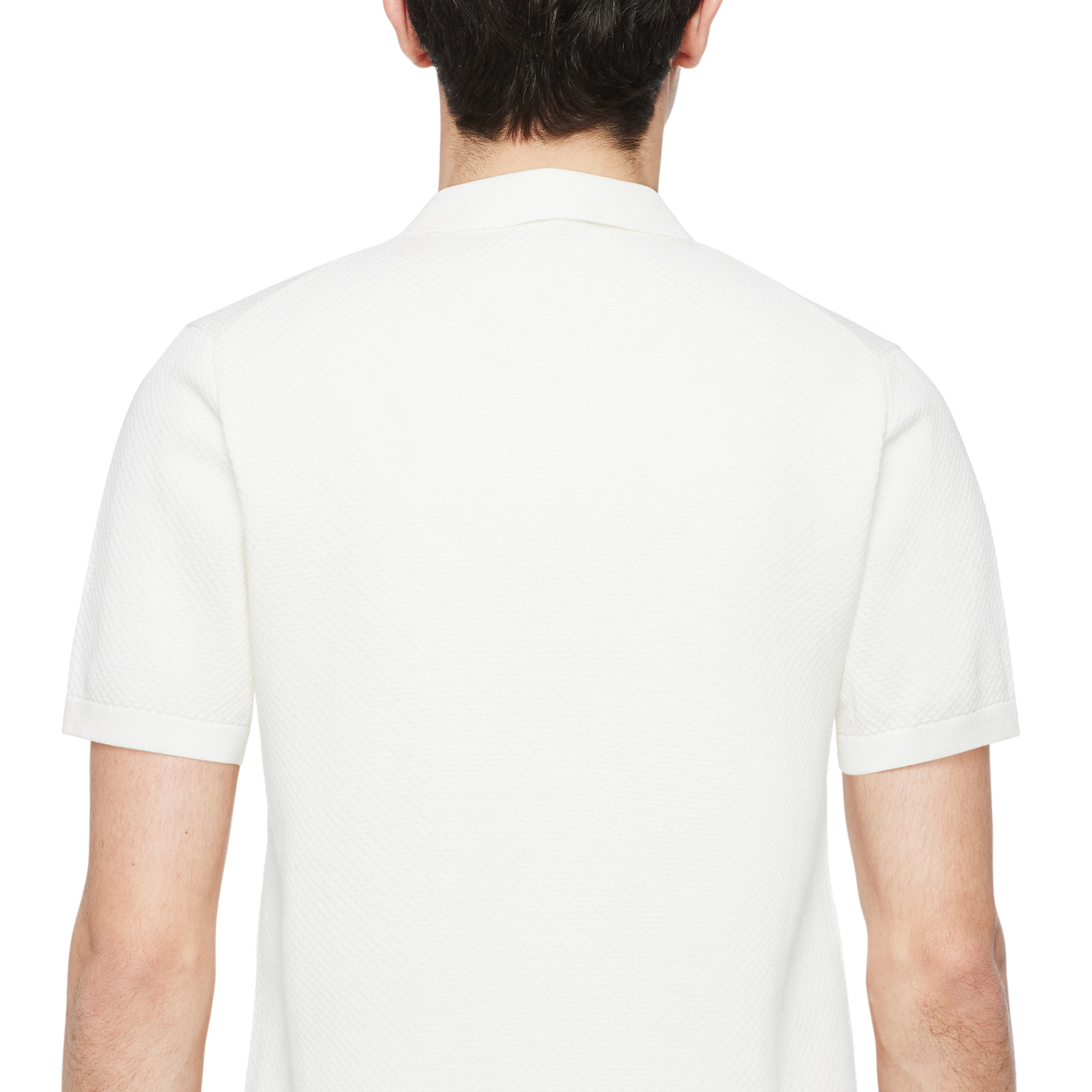 TRITON - Polo en coton - men - blanc cassé - Detailansicht am Model