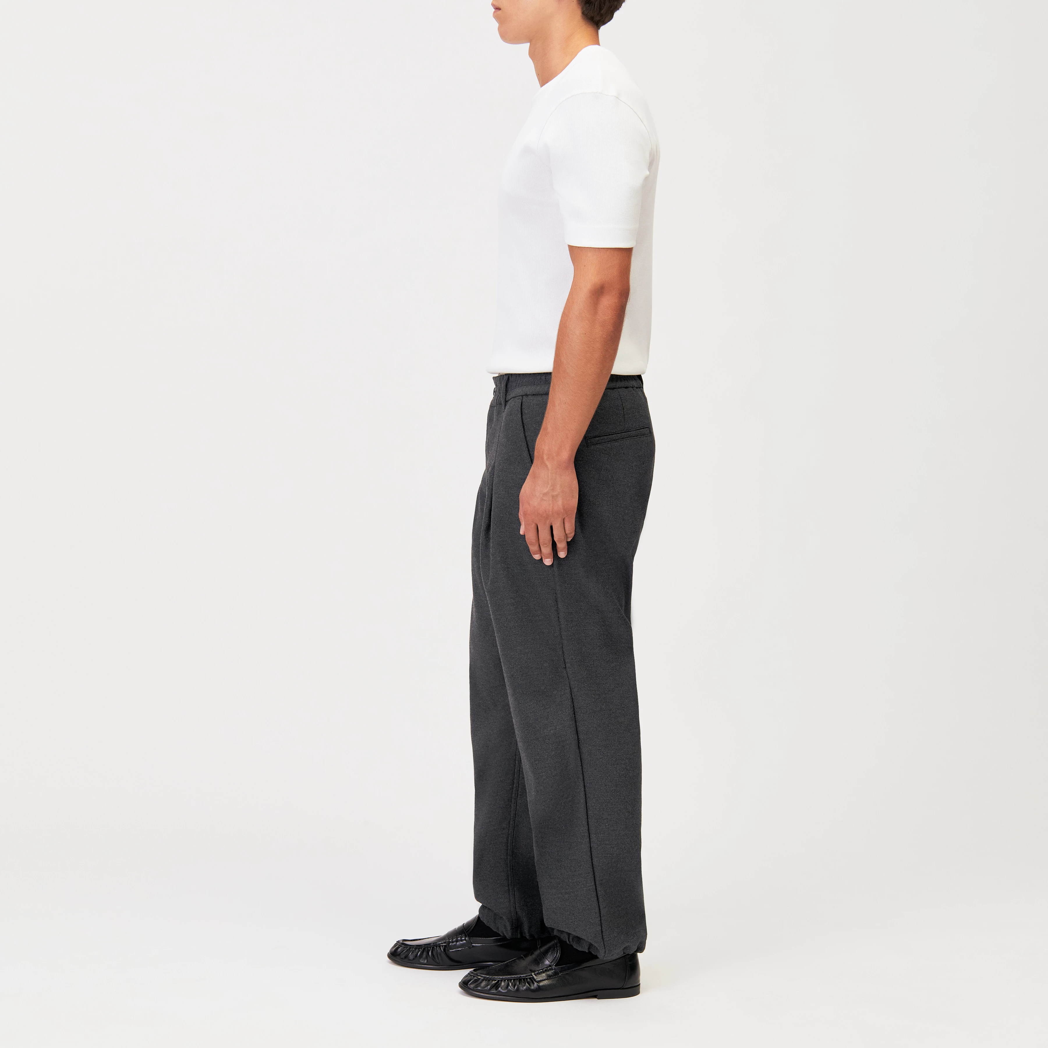 LIROG_C - Utility Pants in Flanell - Herren - grau - Seitenansicht