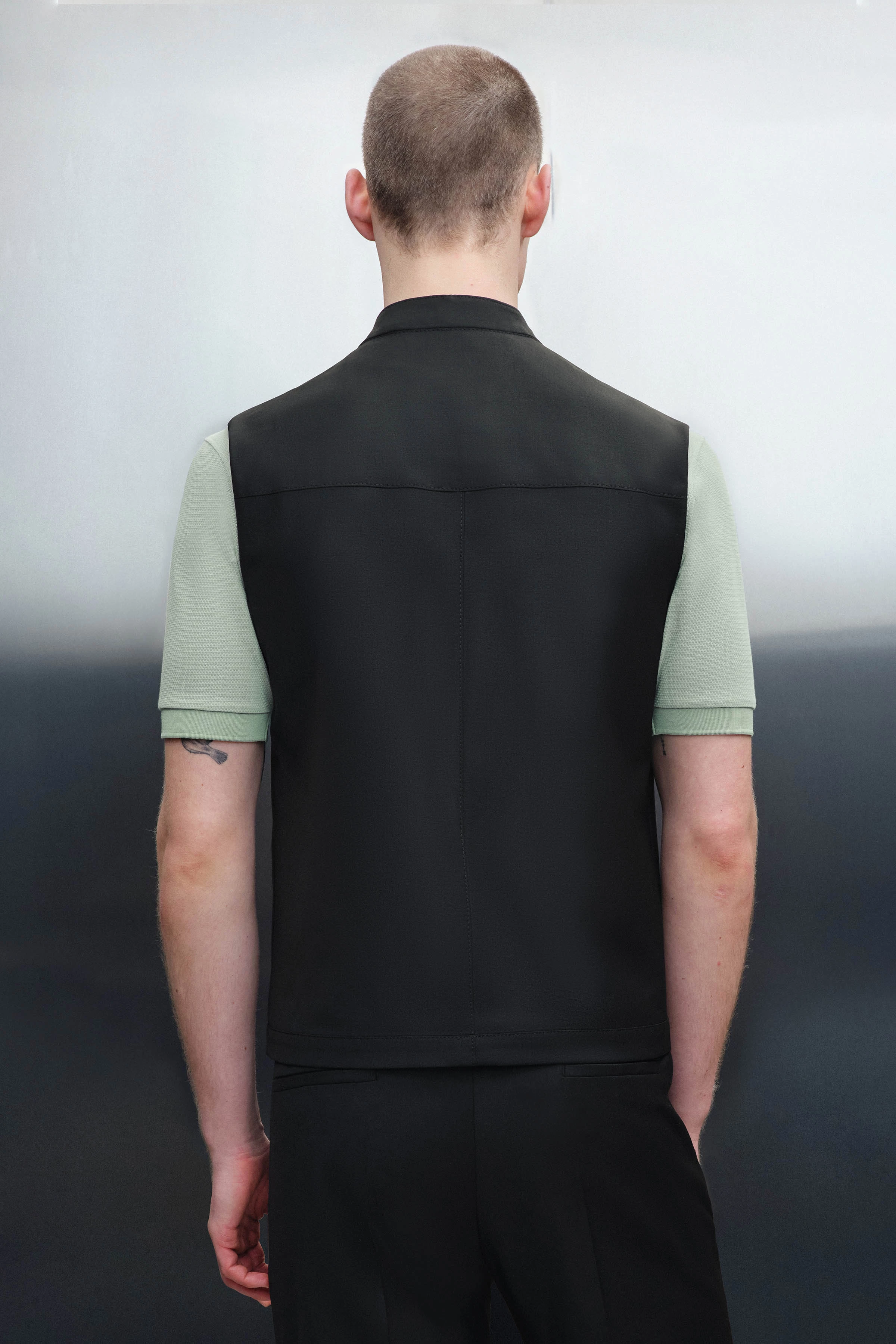 VESONA - Weste mit recyceltem Polyester - Herren - schwarz - Rückansicht