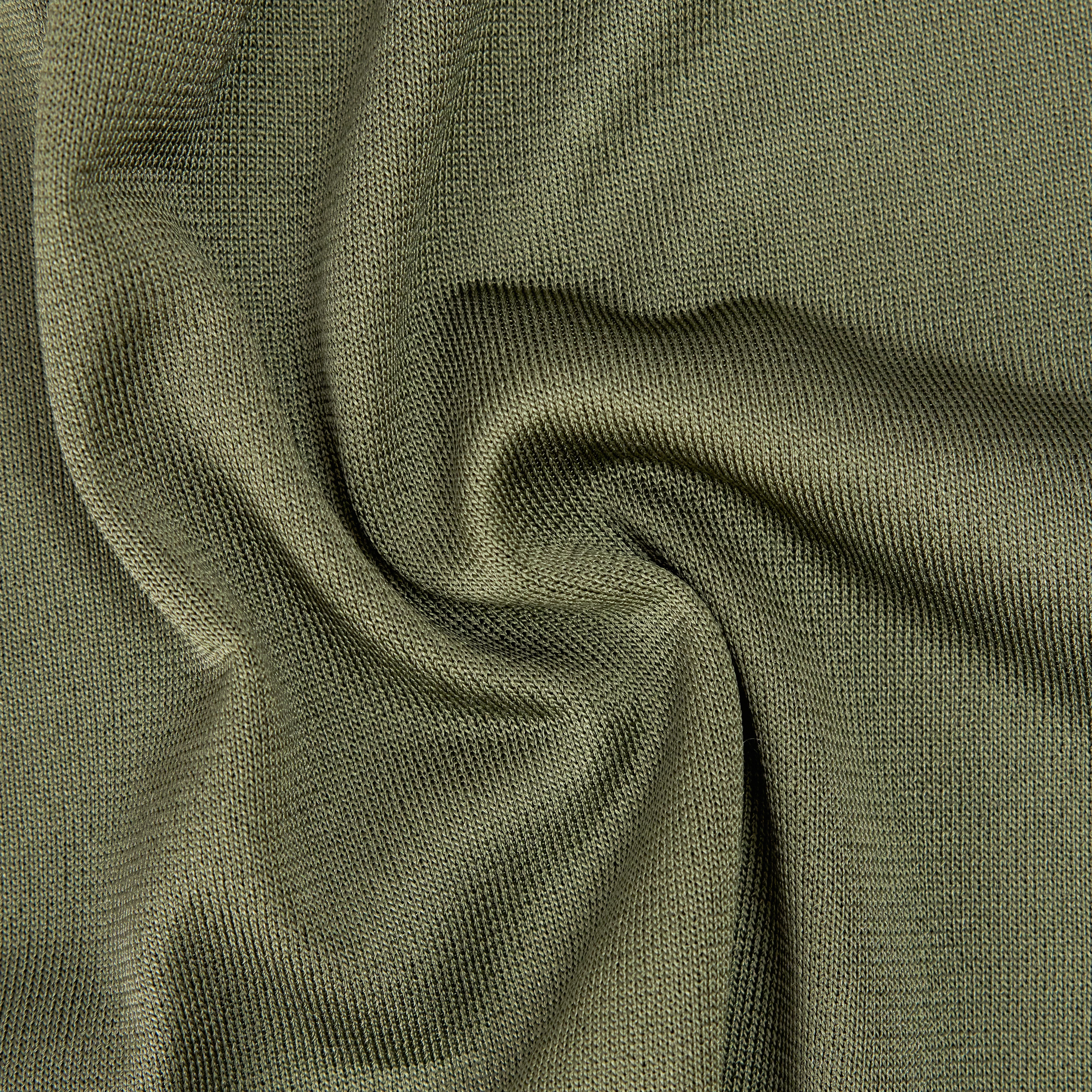 RANYA - Oversized turtleneck sweater in pure acetate - women - green - Materialbild (B2C)