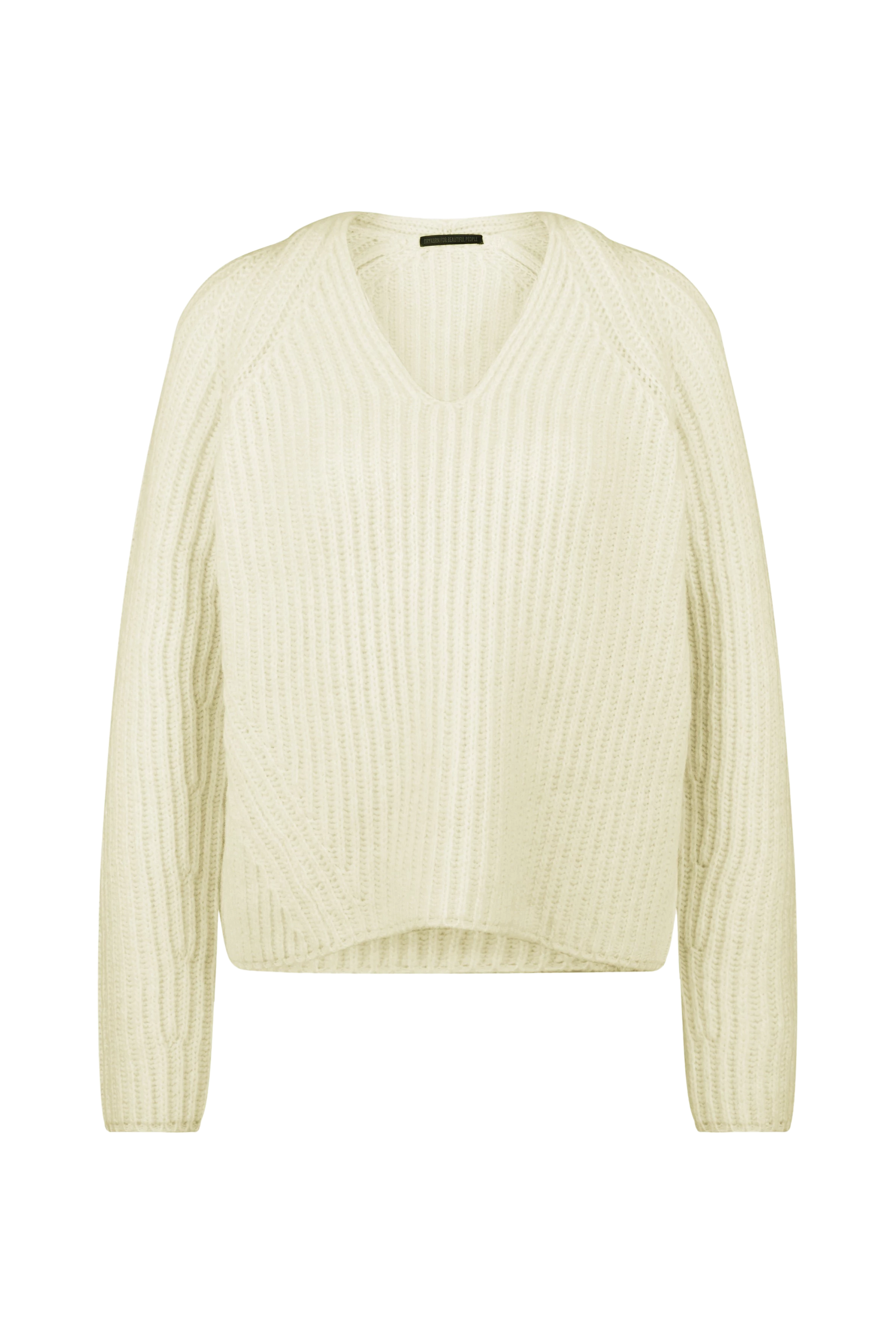 LYNETTE - trui van alpacamix - dames - geel - Freisteller Frontansicht