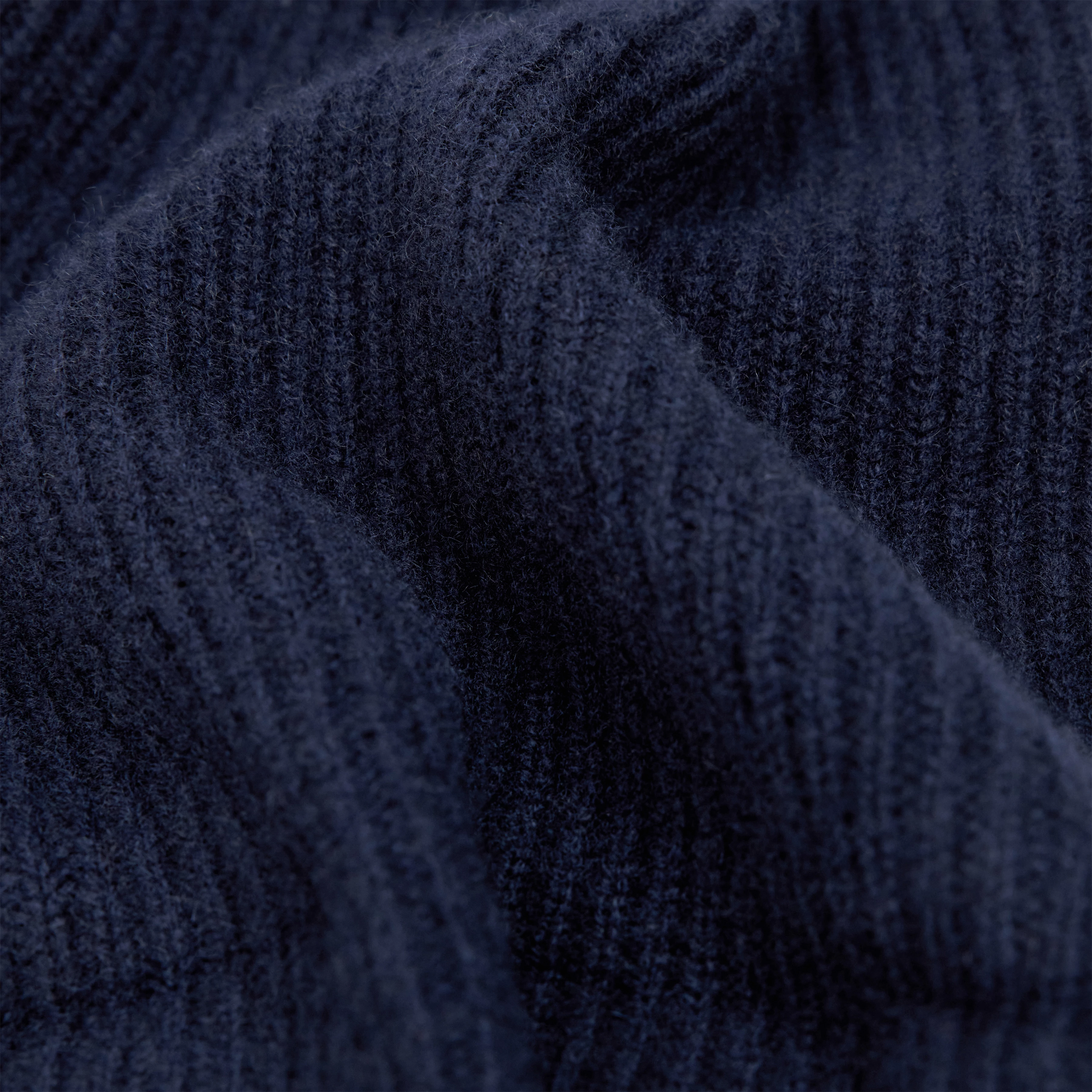 LOAH - Beanie in 100% Kaschmir - Unisex - blau - Materialbild (B2C)