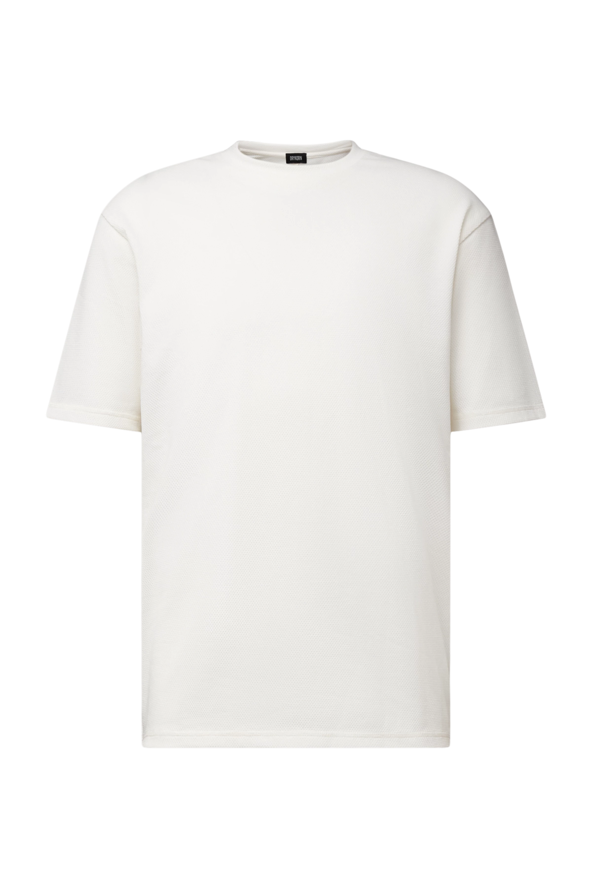 ERICKO - T-shirt Regular Fit en coton mélangé - men - blanc cassé - Freisteller Frontansicht