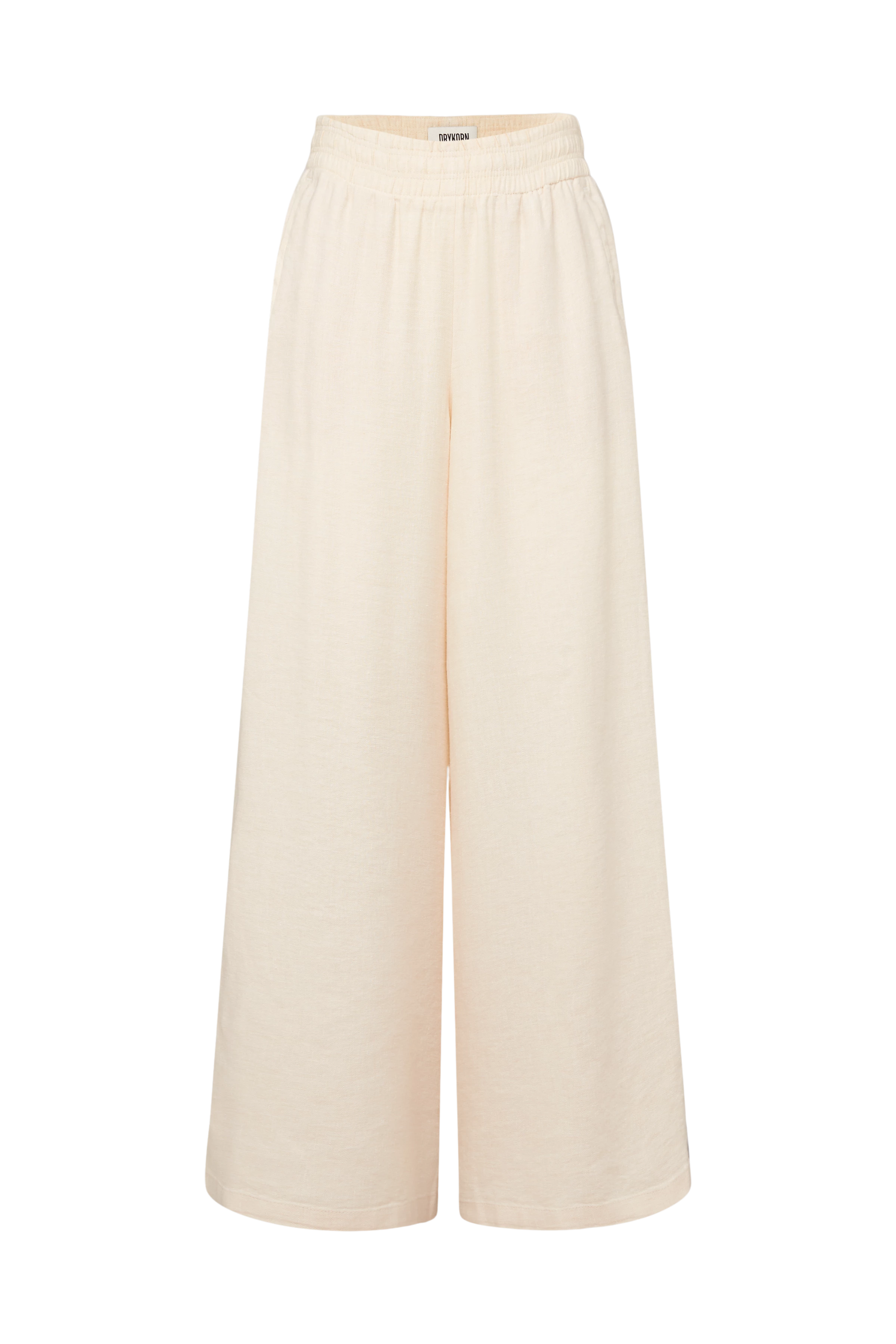 CEILING - Wide trousers in linen-viscose mix - women - off white - Freisteller Frontansicht