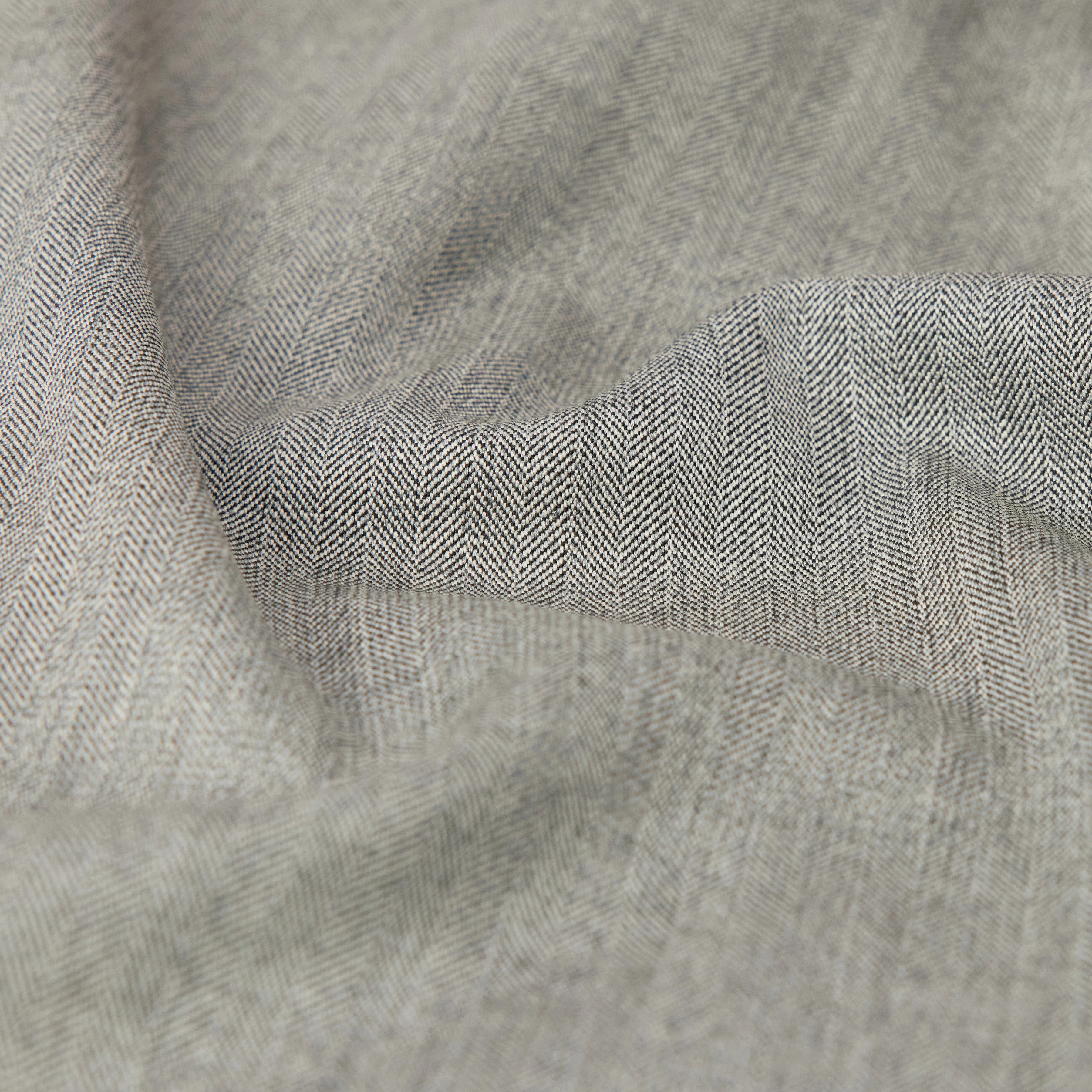 LIET_3 - Button-down shirt in viscose-wool blend - men - brown - Materialbild (B2C)