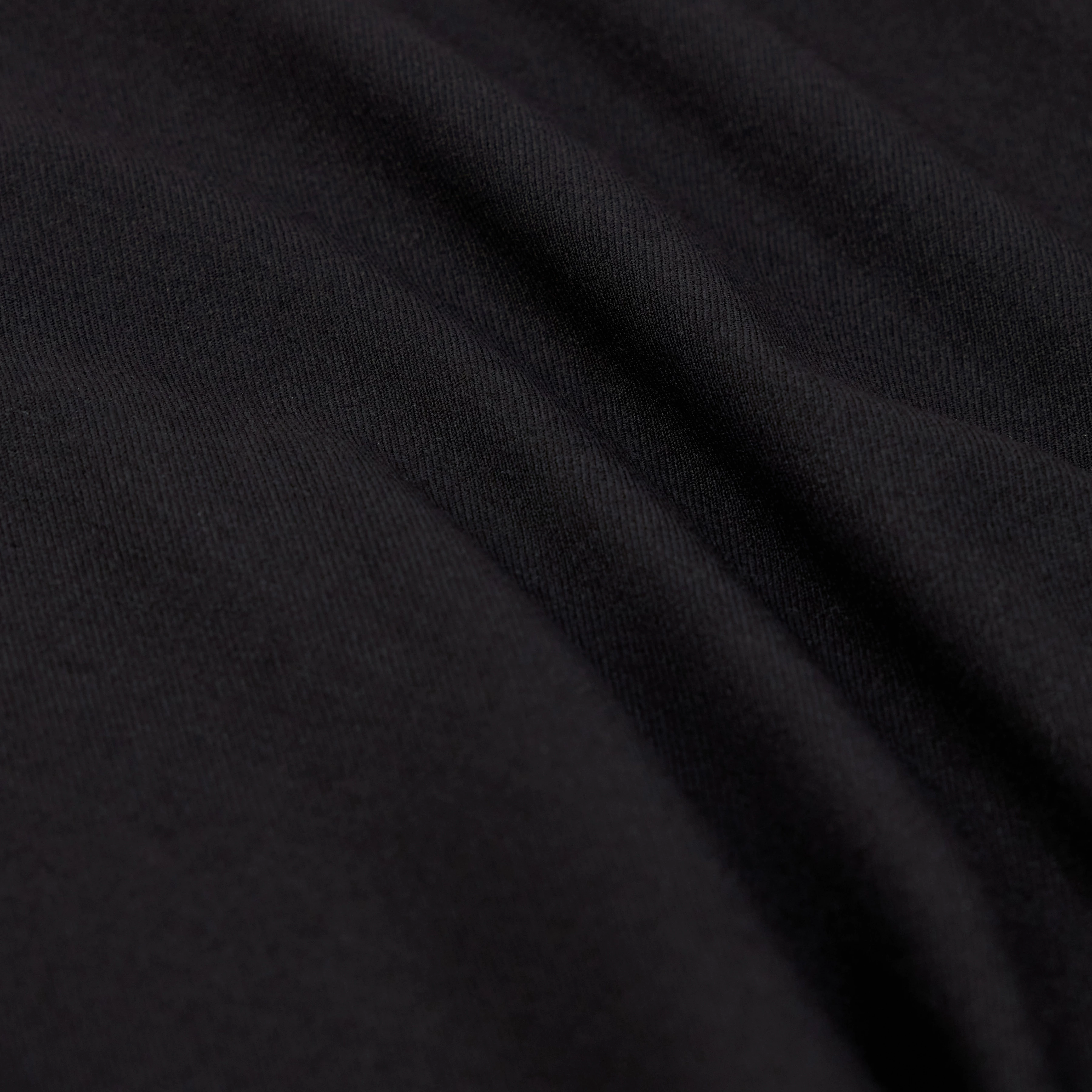 CRAWL - Bundfaltenhose in softem Flanell - Damen - schwarz - Materialbild (B2C)