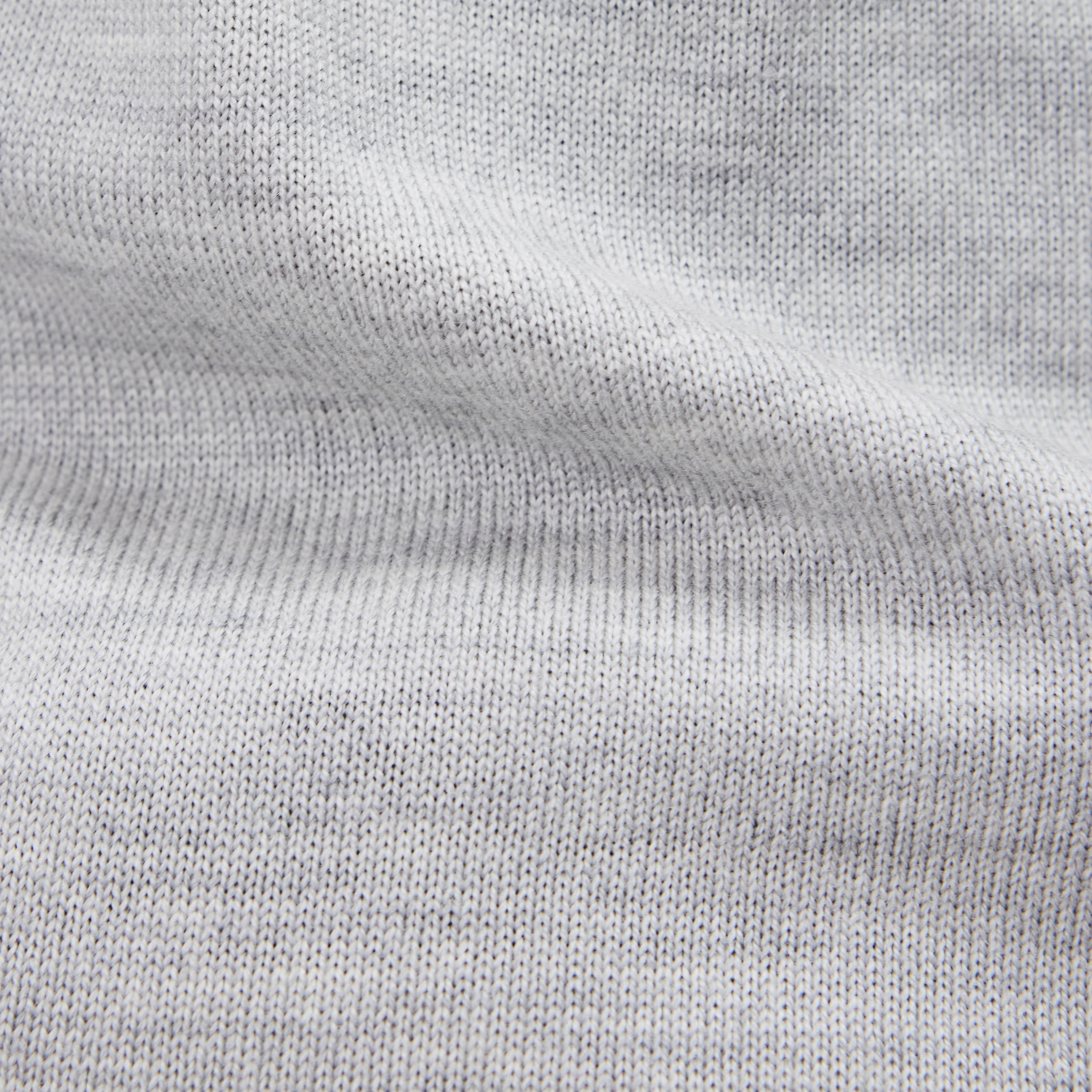ARWON - Fitted turtleneck jumper in pure Merino wool - men - grey - Materialbild (B2C)