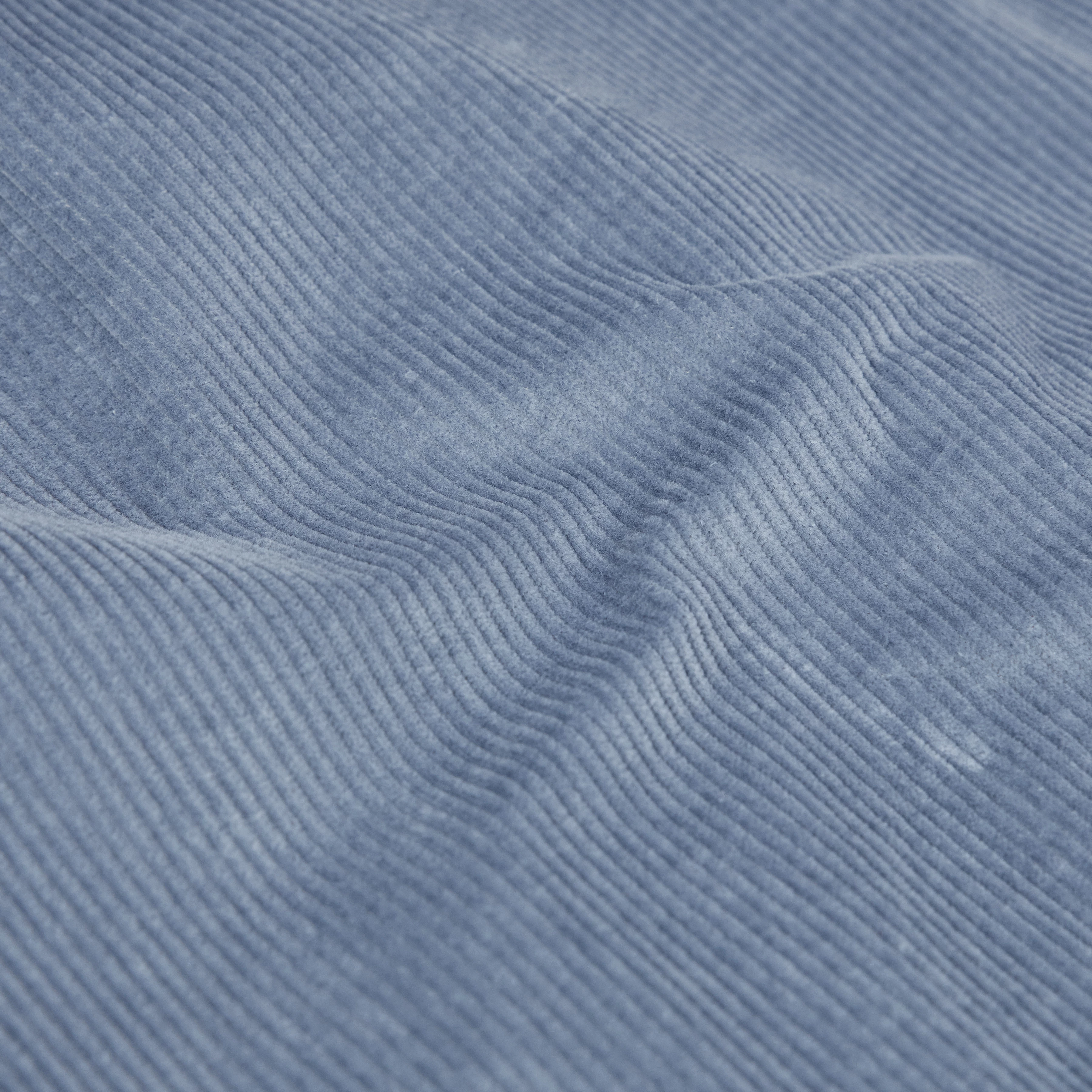 CHASY - Casual trousers with pleats in cotton corduroy - men - blue - Materialbild (B2C)