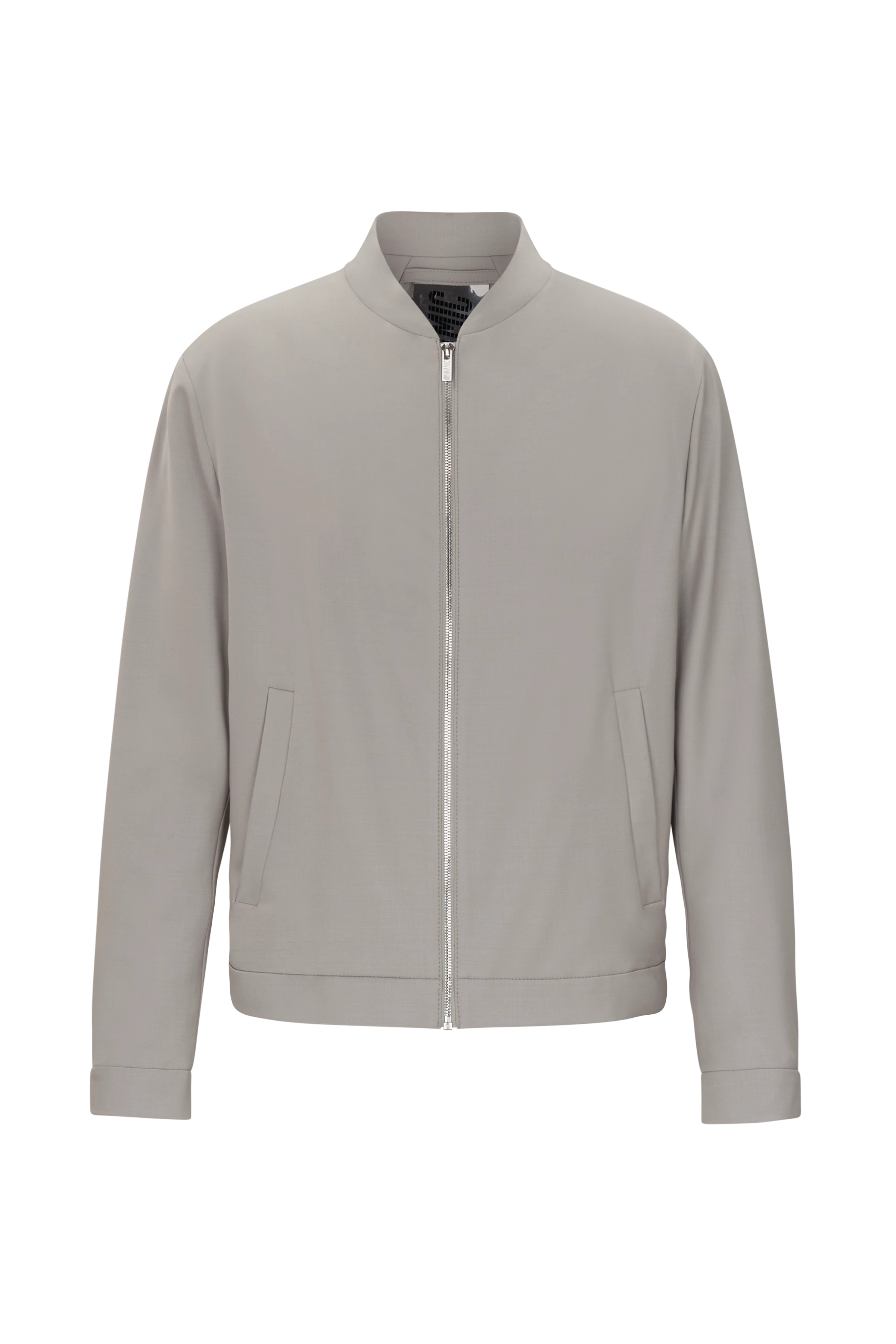 LENOA - Blouson Jacke in Bi-Stretch Woll-Mix - Herren - beige - Freisteller Frontansicht