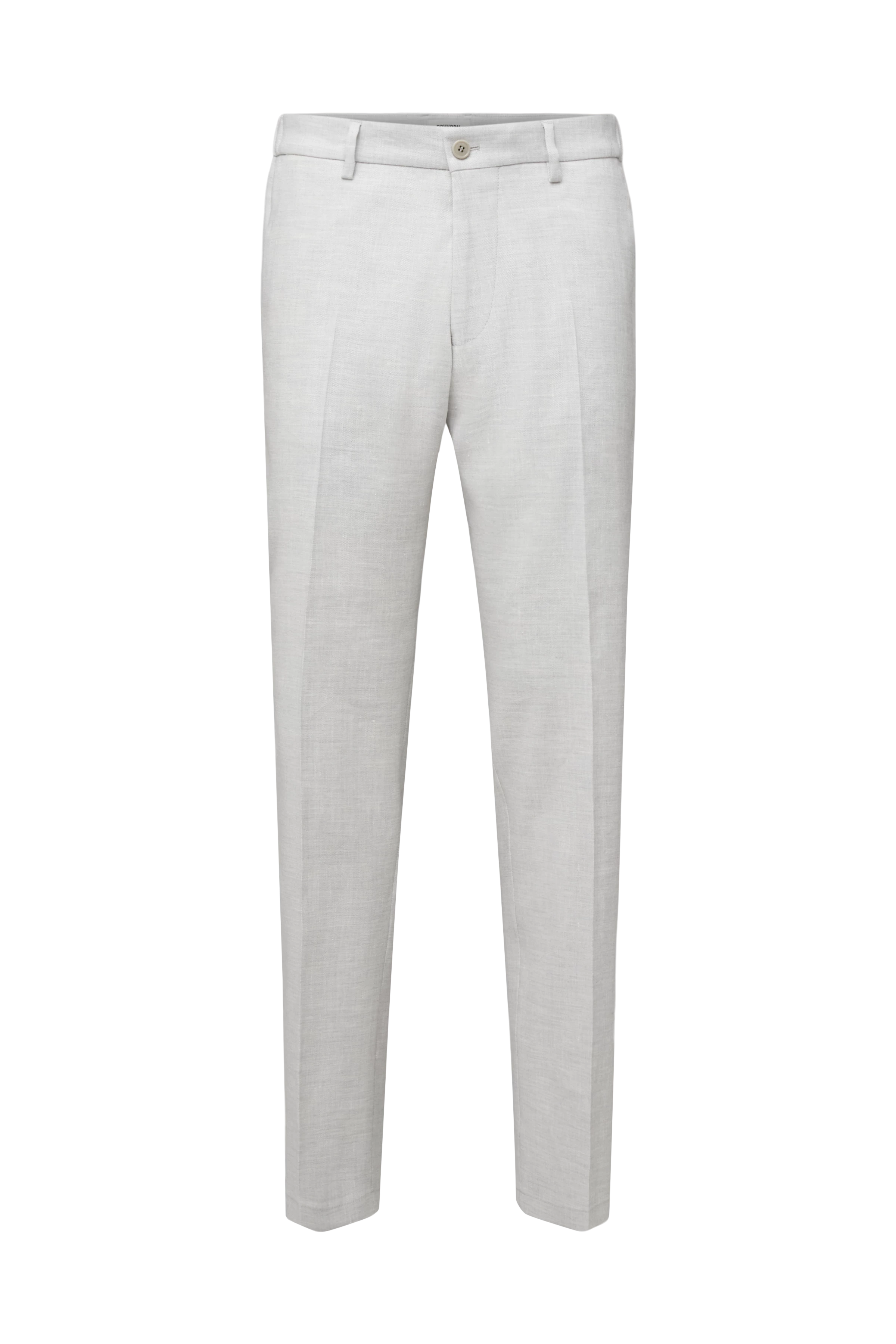 AJEND_RGLR - Tailored trousers in linen blend - men - grey - Freisteller Frontansicht
