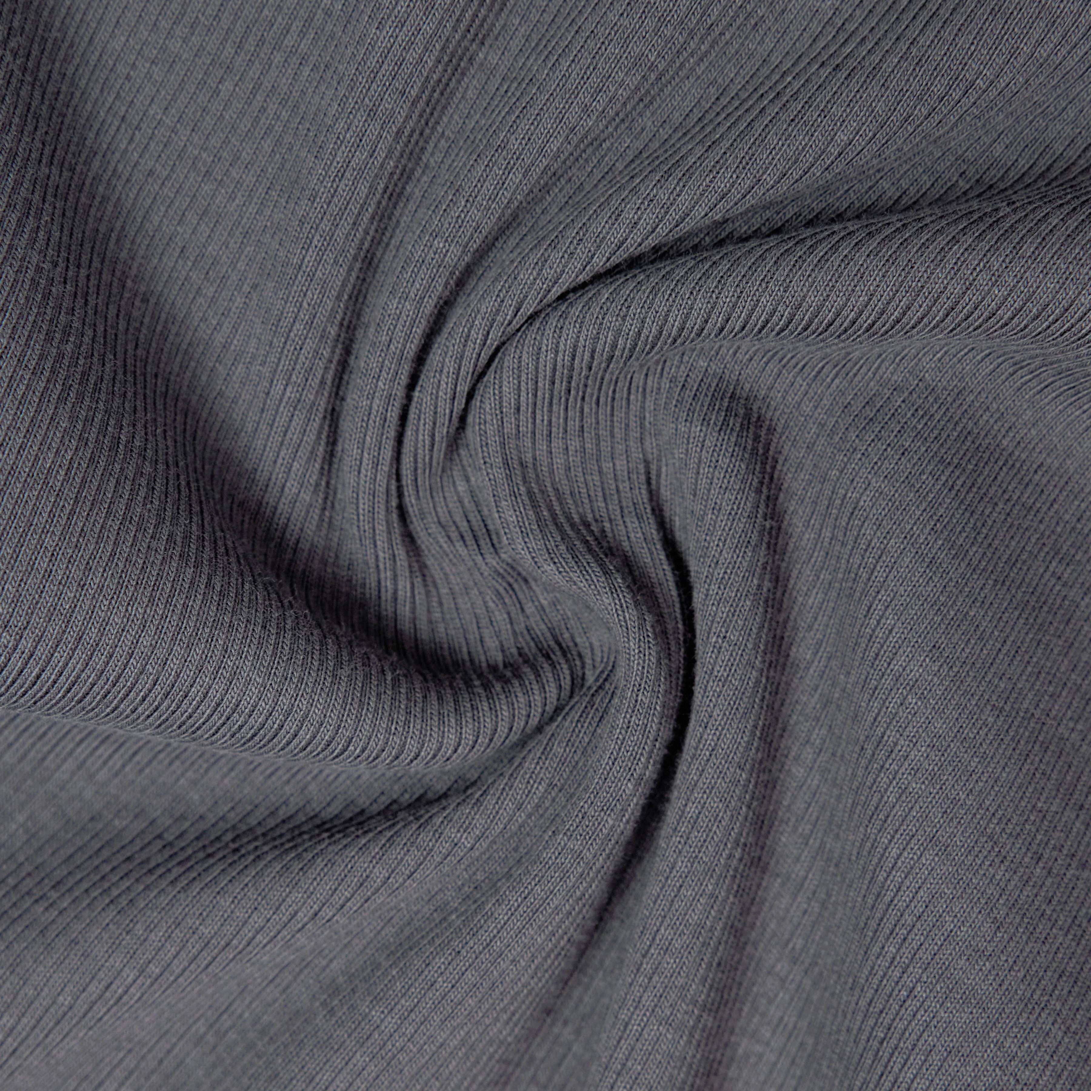 OLINA - Cotton ribbed crew neck tank top - women - grey - Materialbild (B2C)
