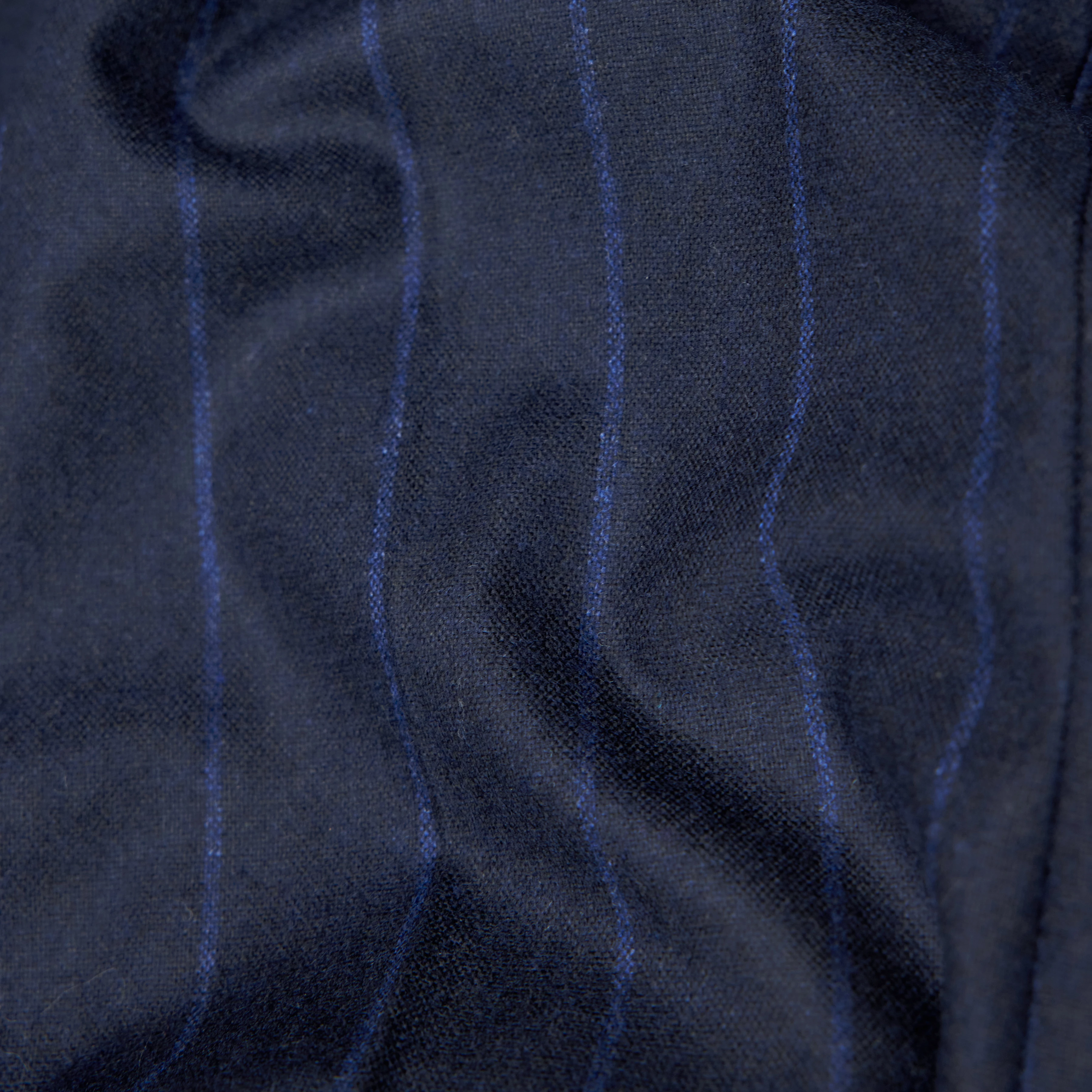 MOSSTON - Blazer mit Schulterbetonung in Woll-Mix - Damen - blau - Materialbild (B2C)