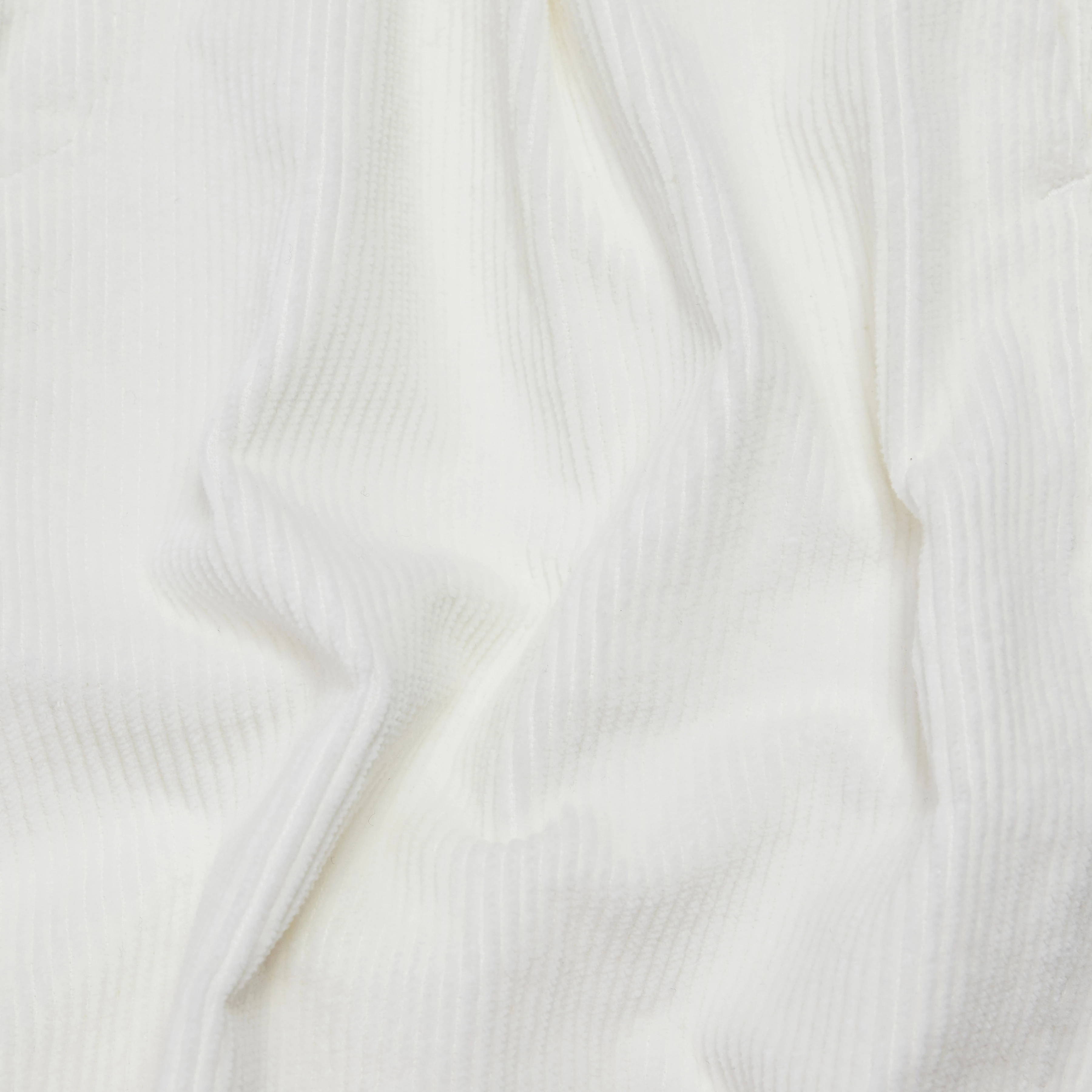 CHASY - Casual trousers with pleats in washed cotton corduroy - men - off white - Materialbild (B2C)