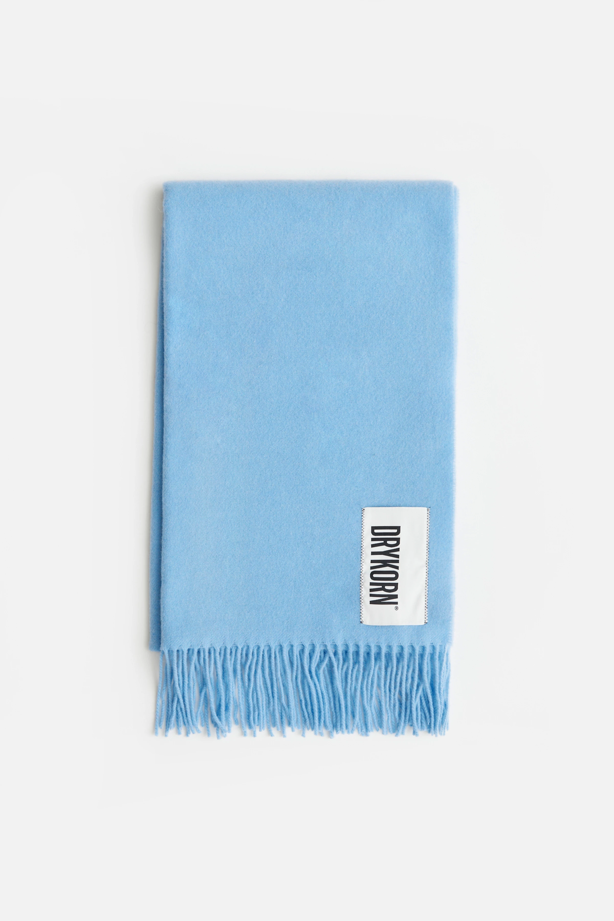 GAZE - Schal aus reiner Wolle - Unisex - blau - Freisteller Frontansicht