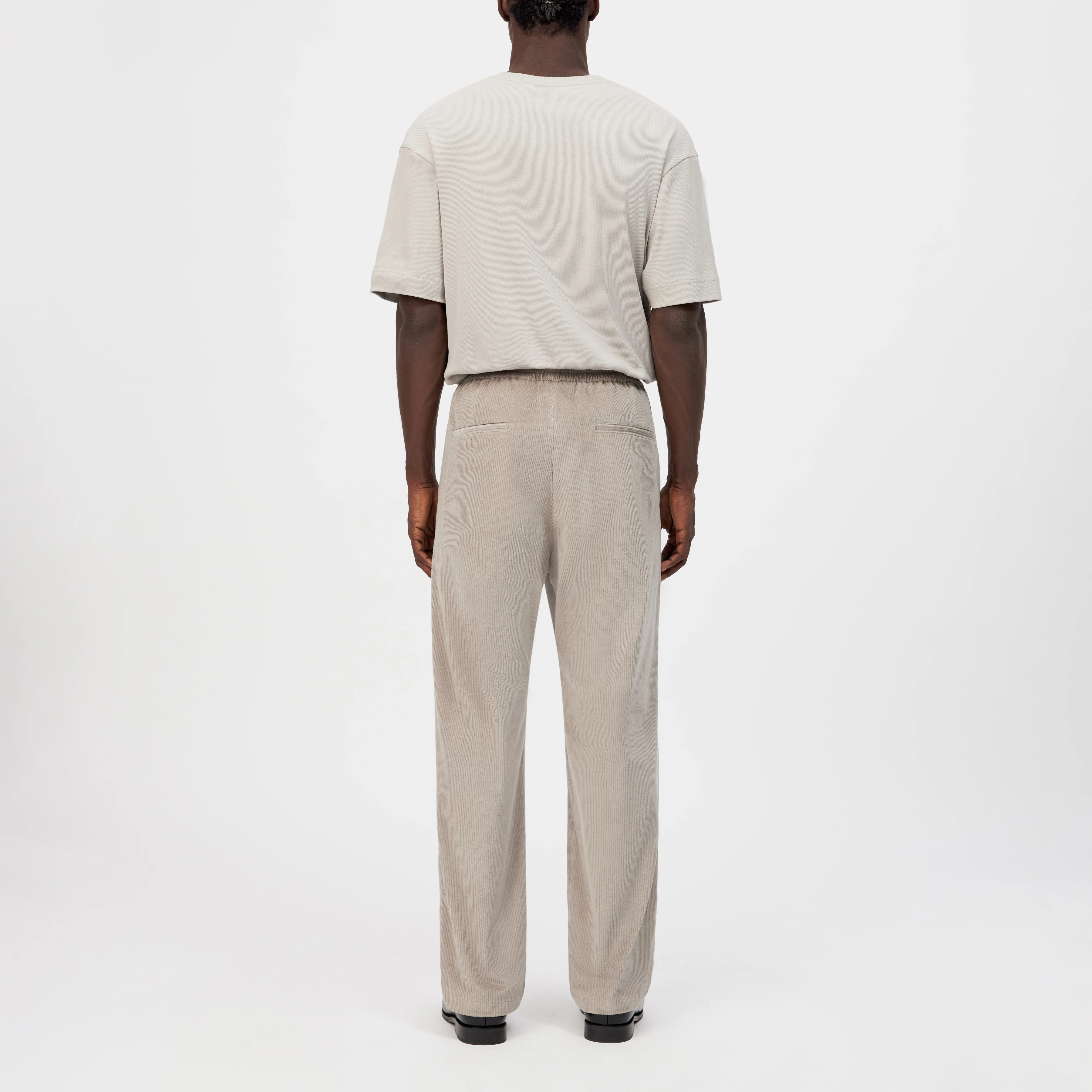 ACADO - Jog-Pants in Baumwoll-Cord - Herren - beige - Rückansicht