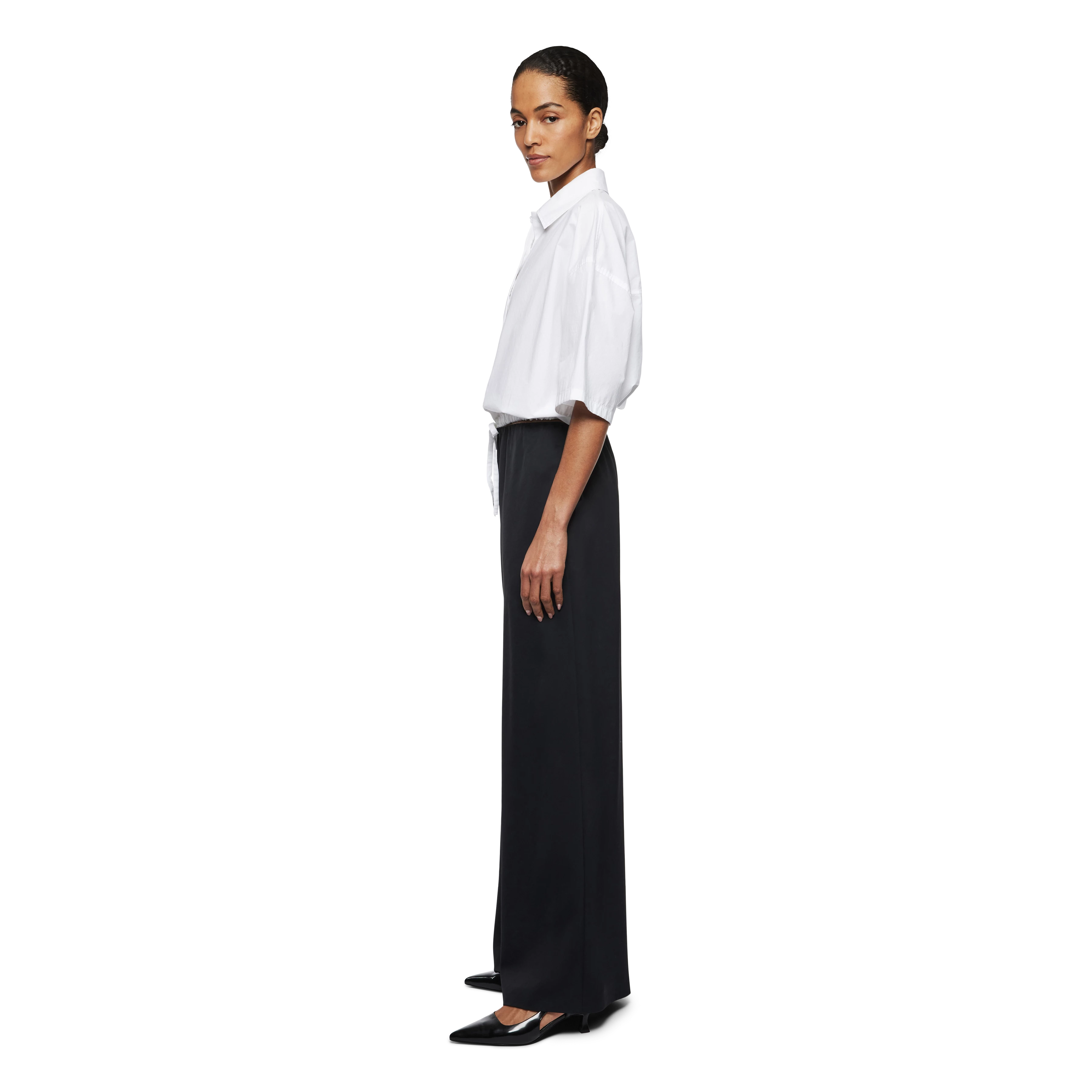 LAINAY - Shirt blouse in poplin - women - white - Seitenansicht