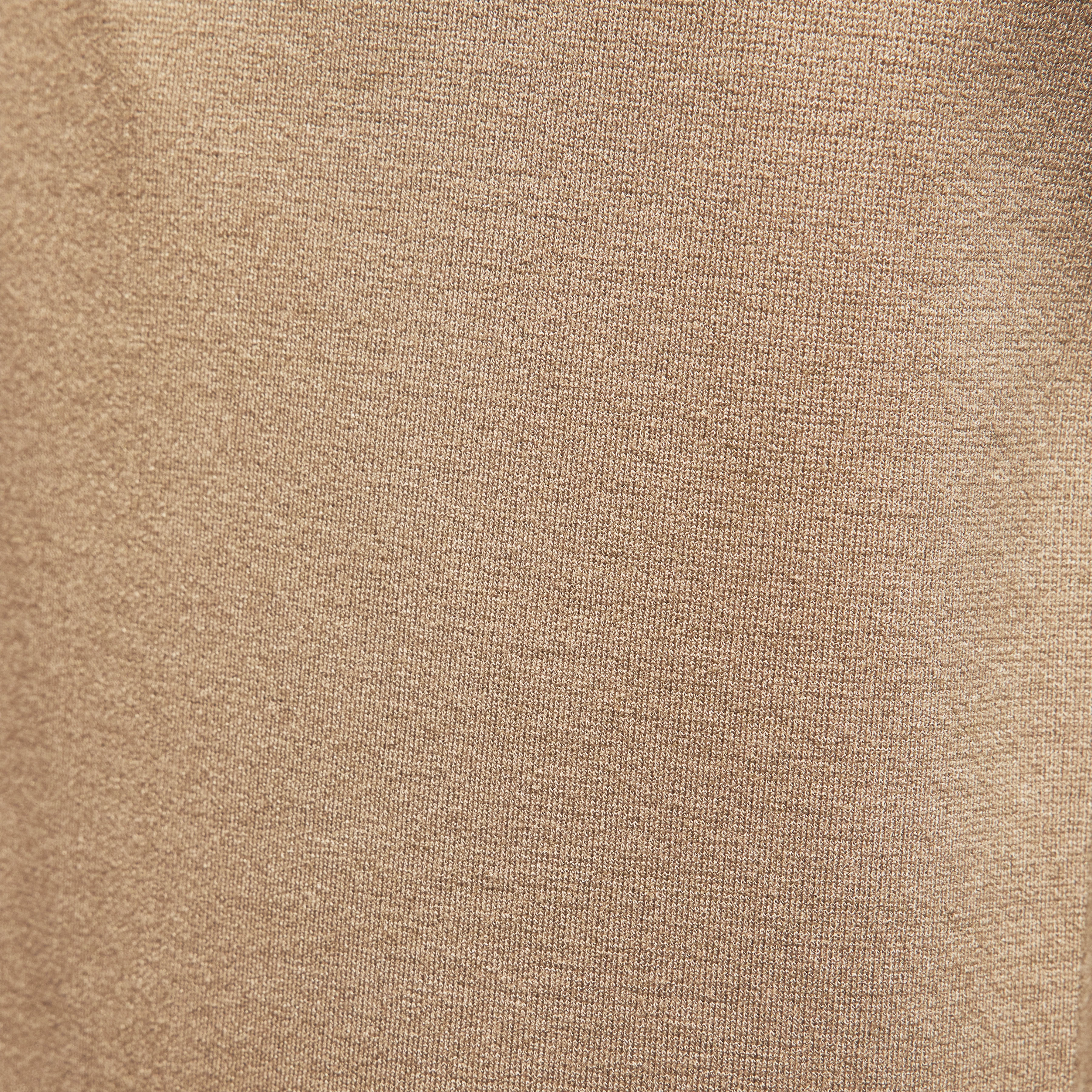 CHASY - Casual broek met plooi in jersey - heren - bruin - Materialbild (B2C)