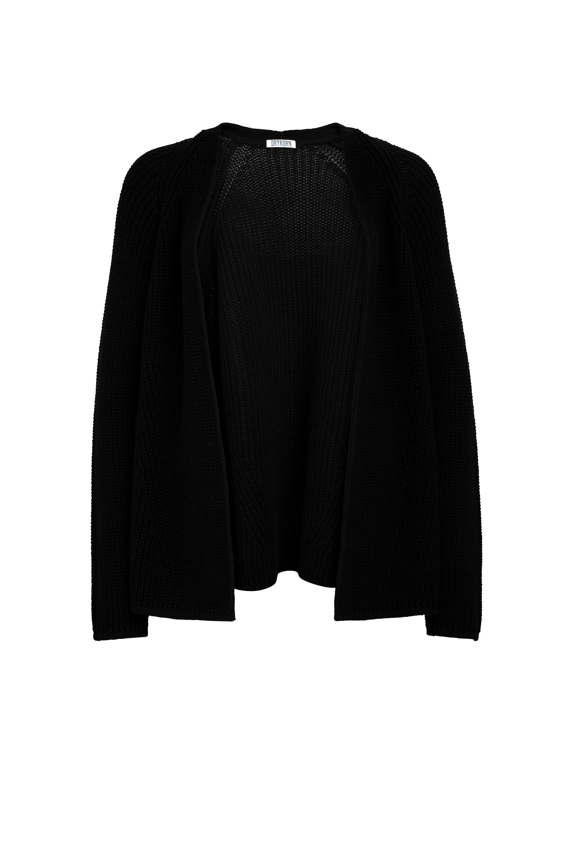 DRENA - cardigan - women - black - Freisteller Frontansicht