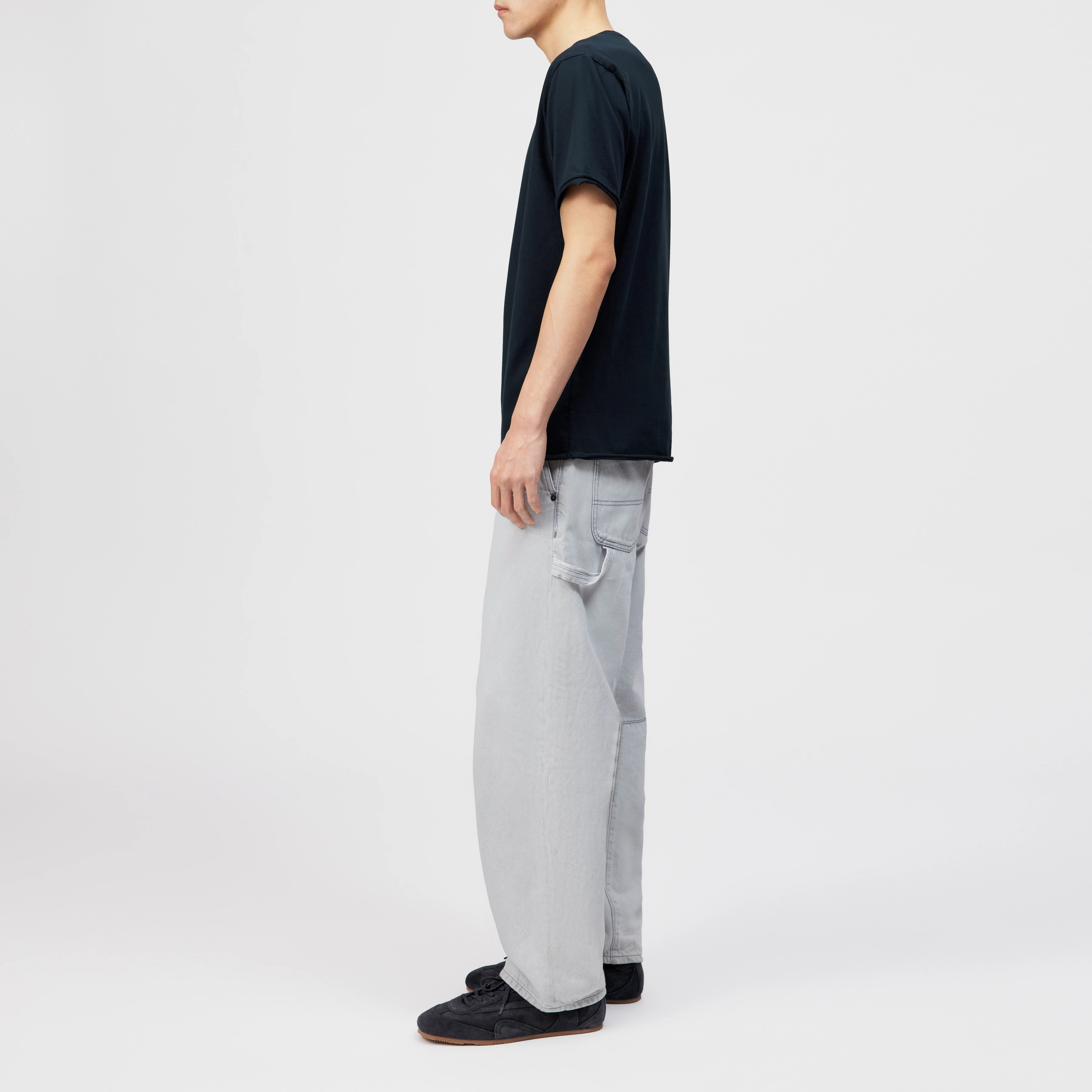 KENDRICK_2 - T-shirt in pure cotton - men - blue - Seitenansicht