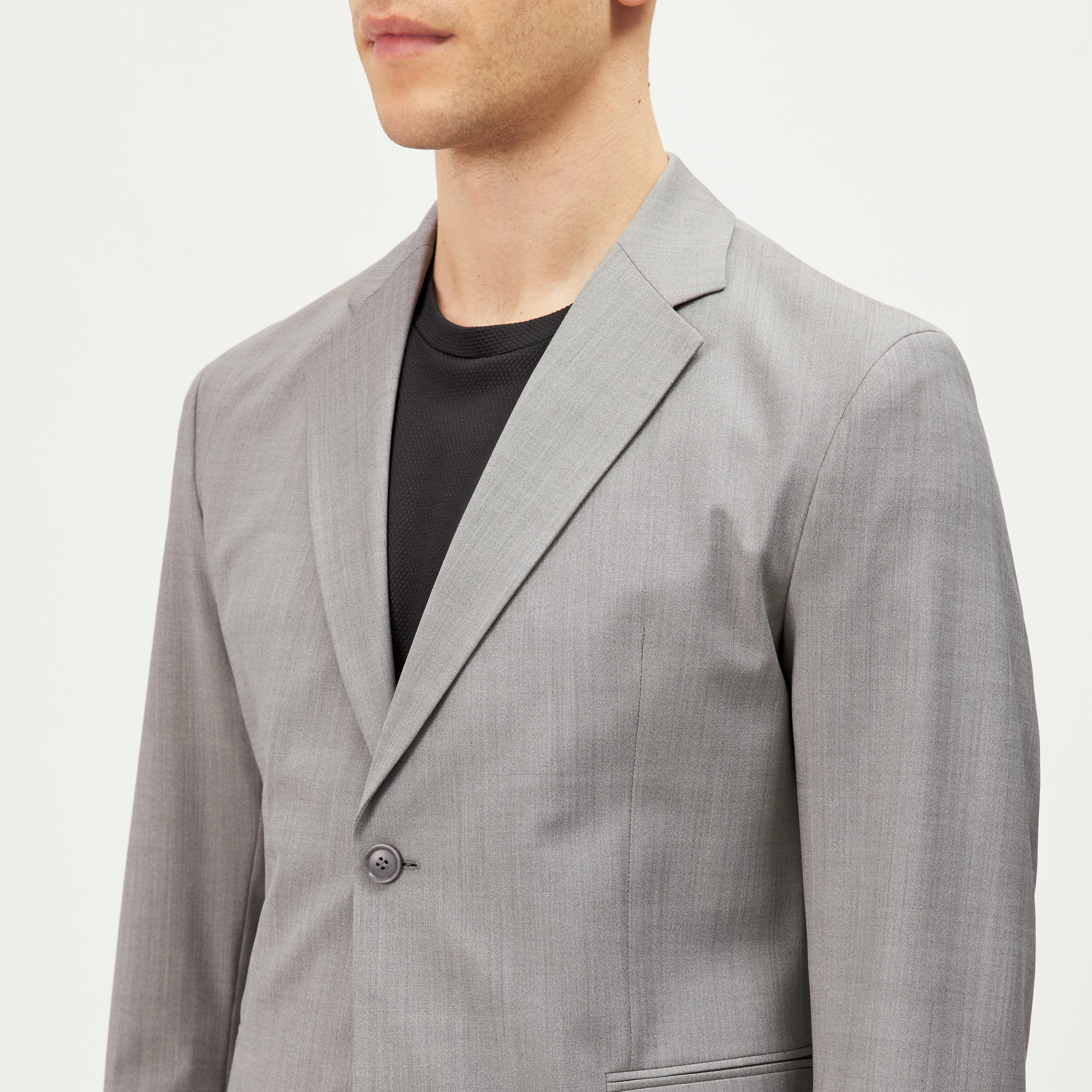 CATORY - Regular-Fit Sakko in Woll-Mix - Herren - beige - Detailansicht am Model